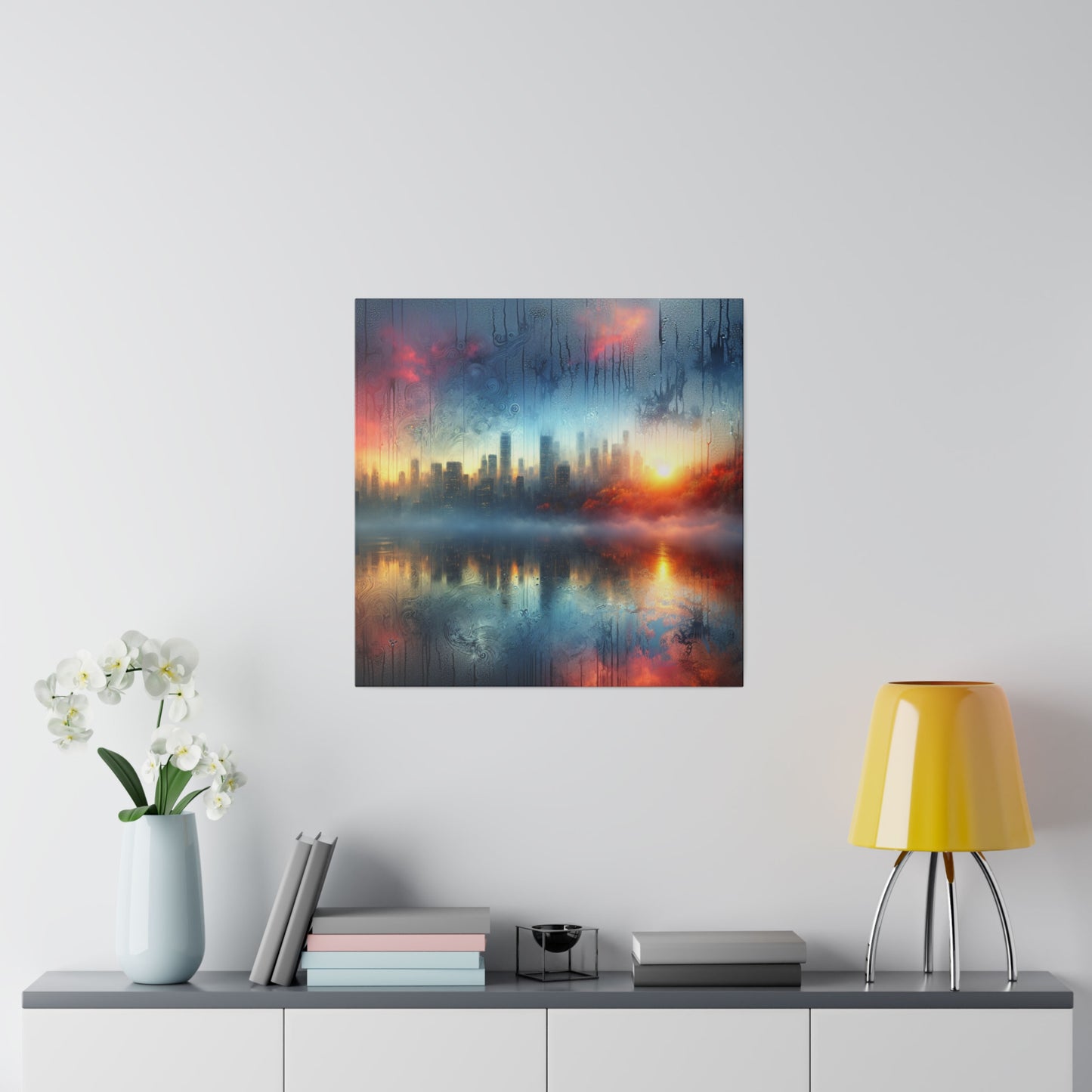 Retro Throwback: A Colorful City - Canvas