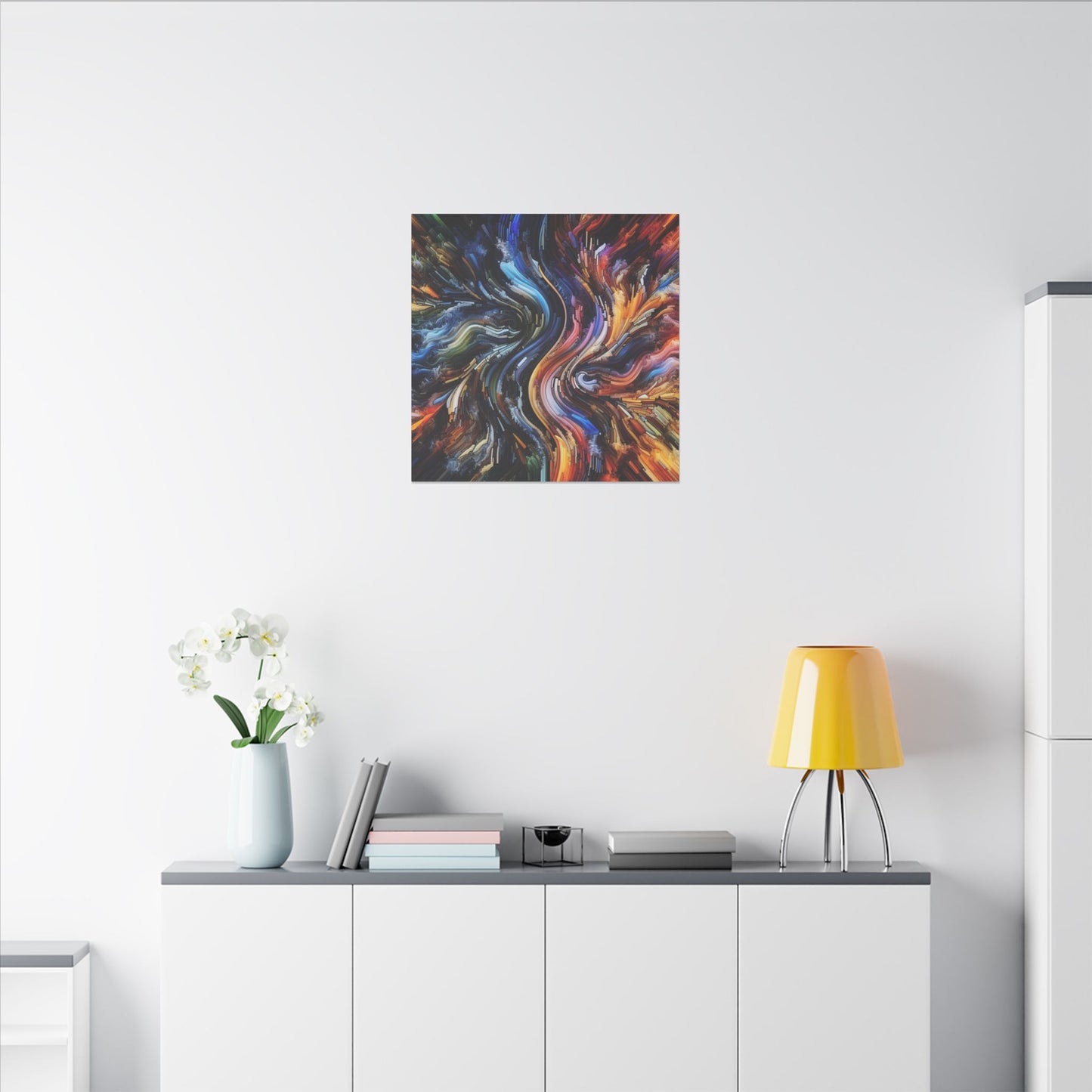 Neon Currents - Canvas