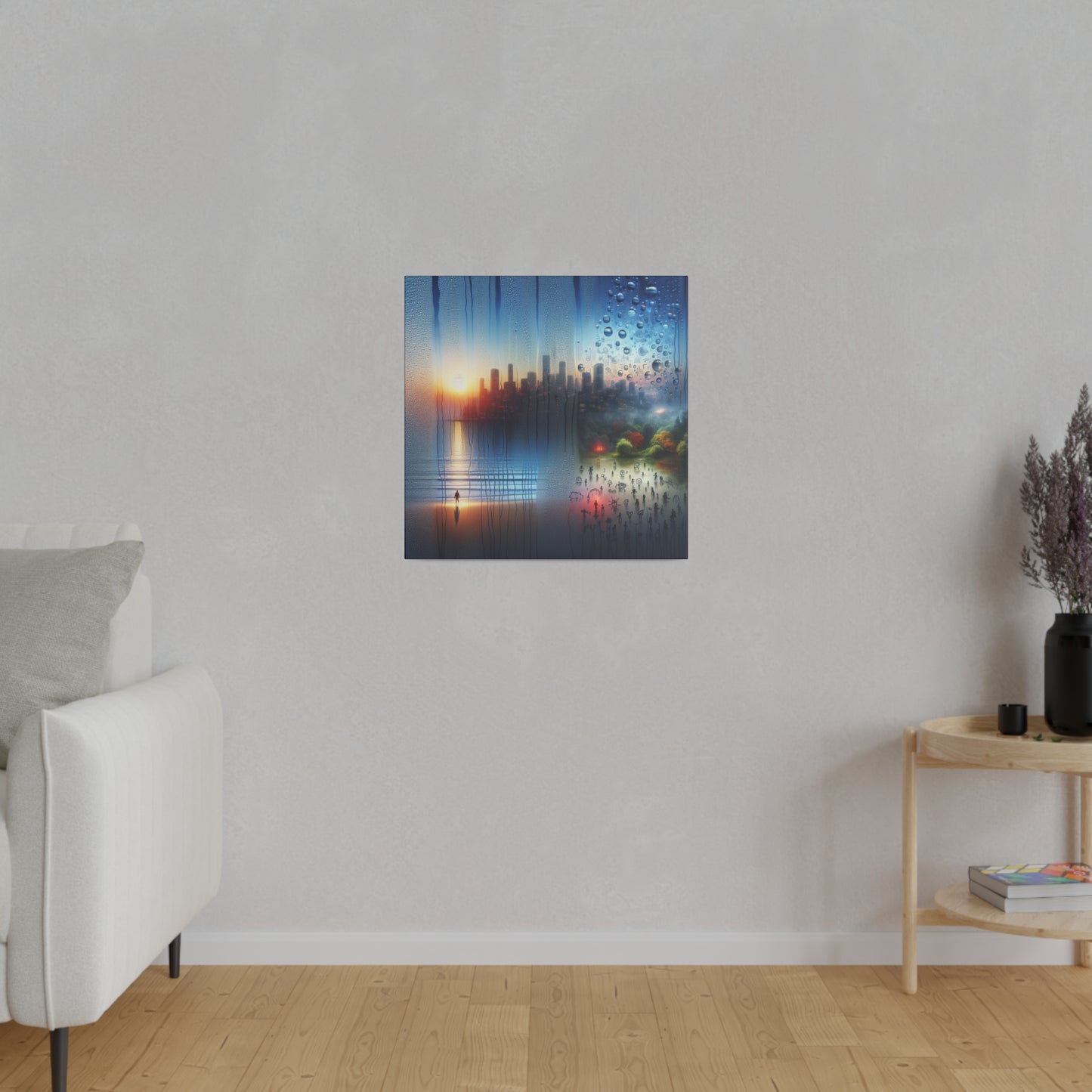Retro Reverie: The City - Canvas