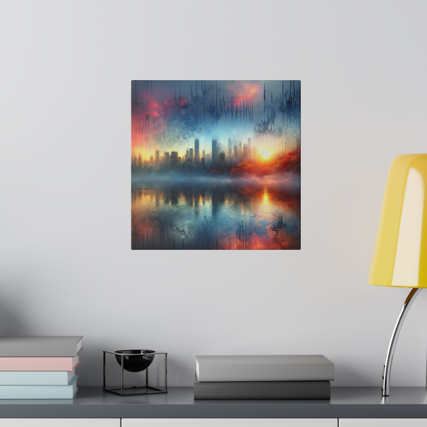 Retro Throwback: A Colorful City - Canvas