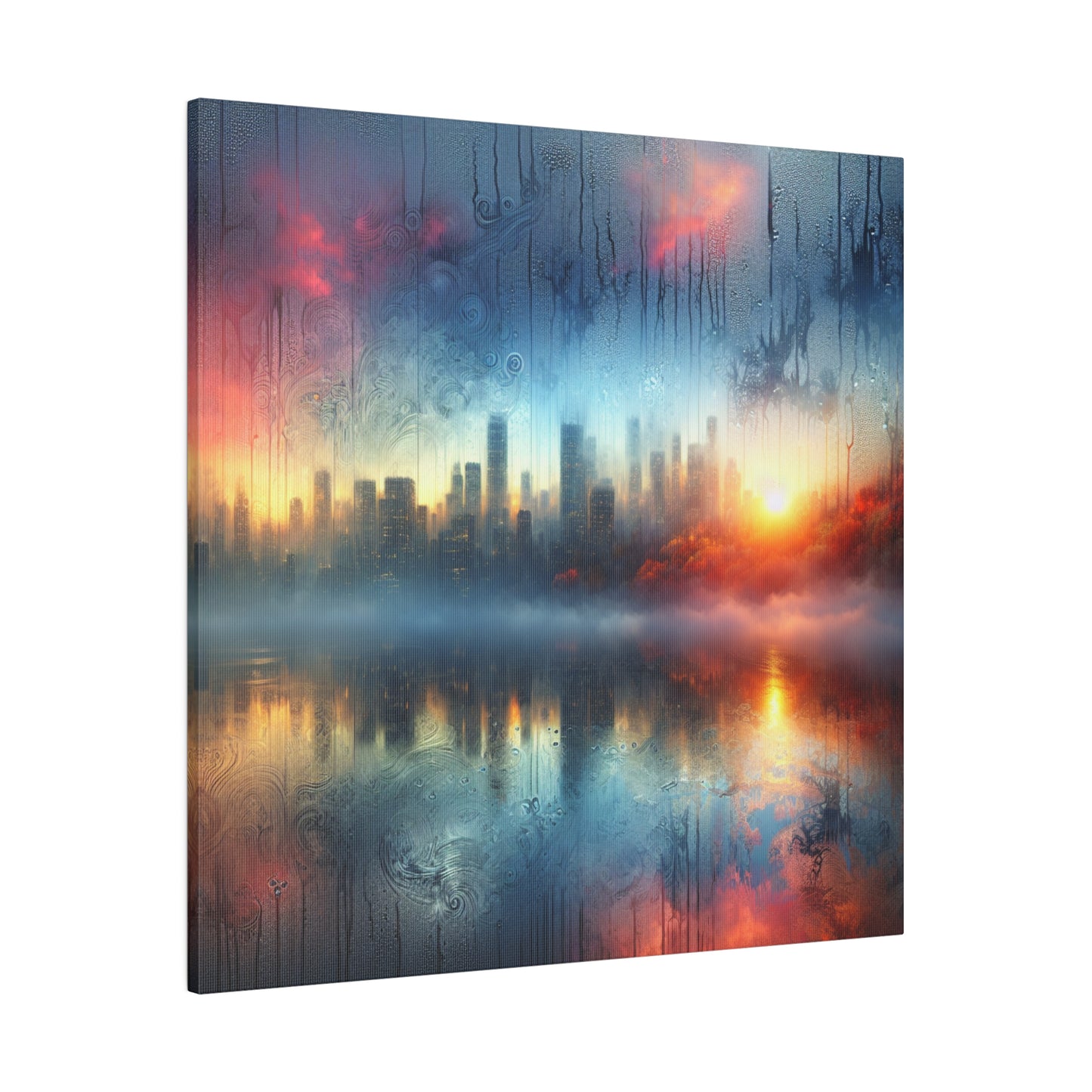 Retro Throwback: A Colorful City - Canvas