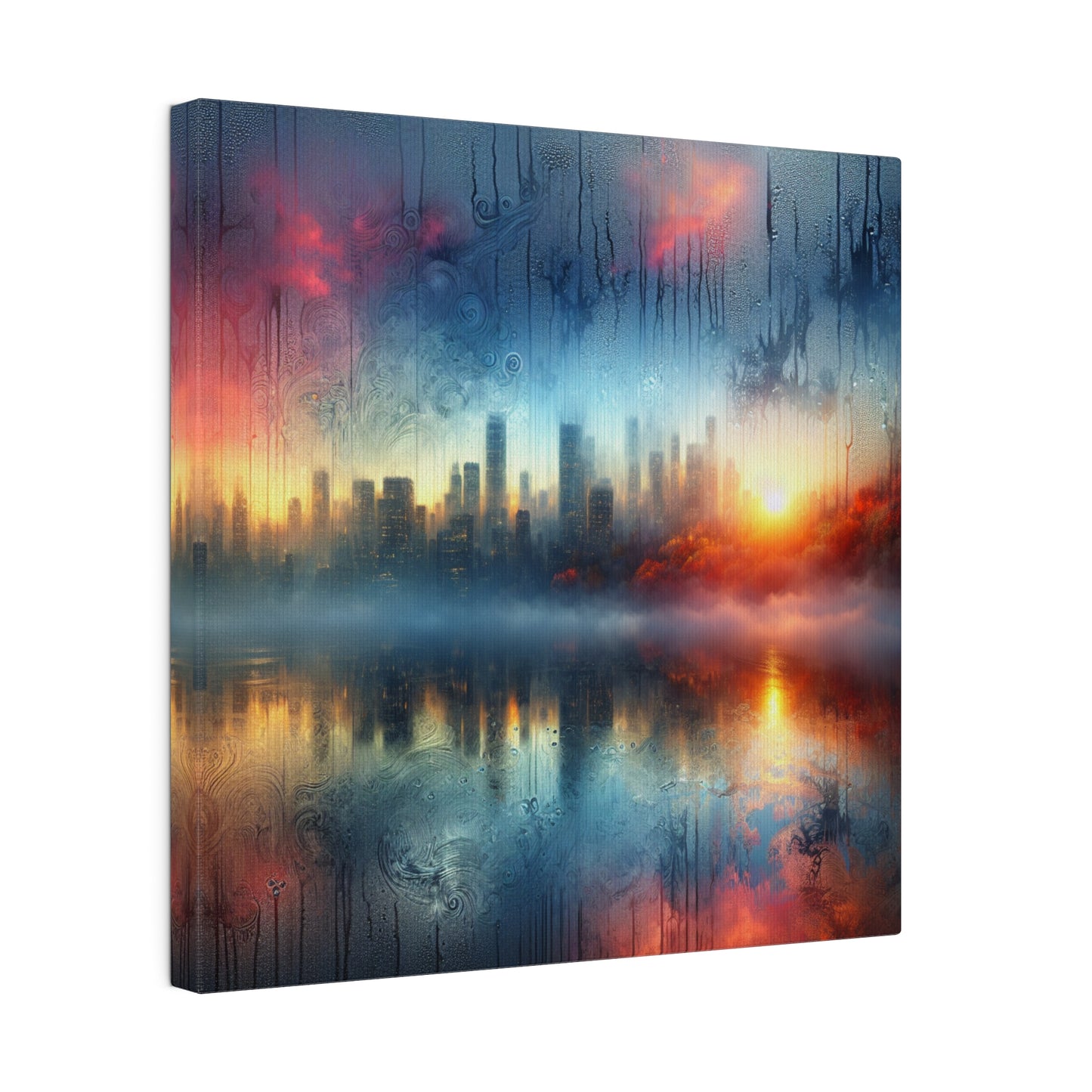 Retro Throwback: A Colorful City - Canvas