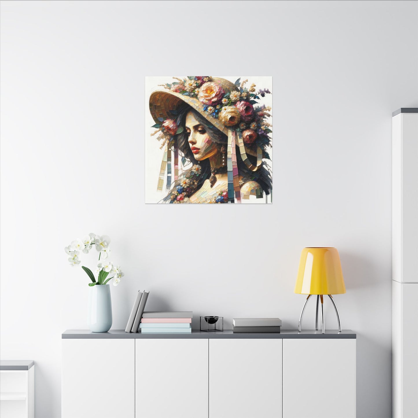 Angel in Bonnet - Canvas