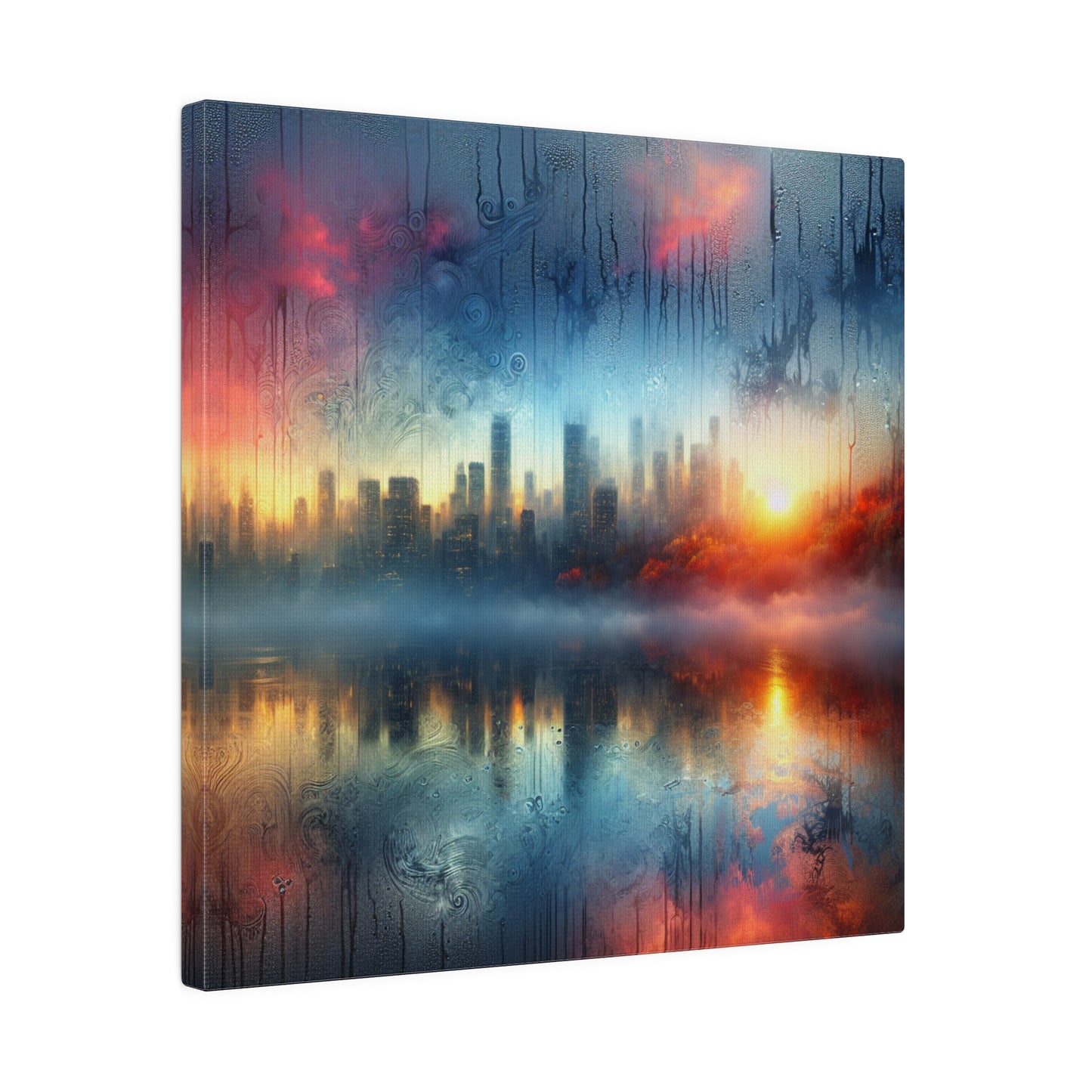 Retro Throwback: A Colorful City - Canvas
