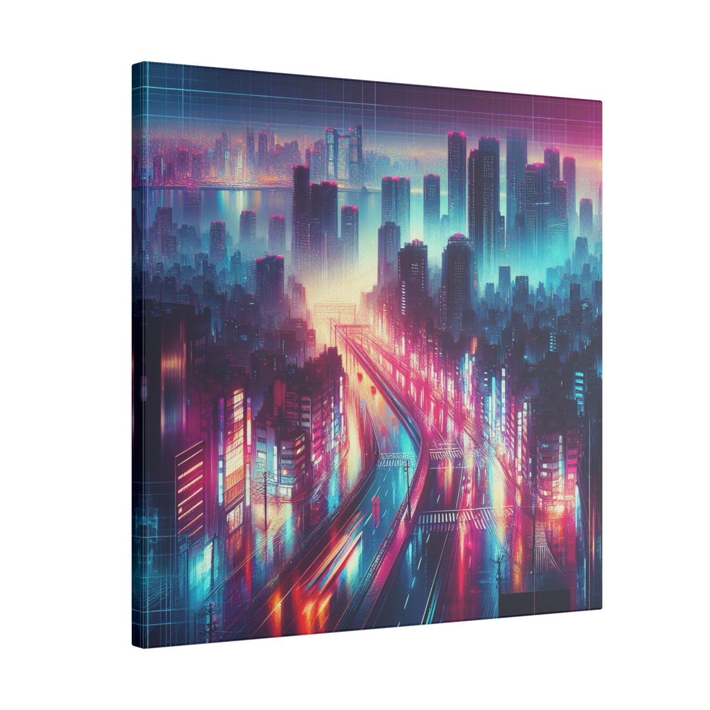 Neon Crosswalks - Canvas