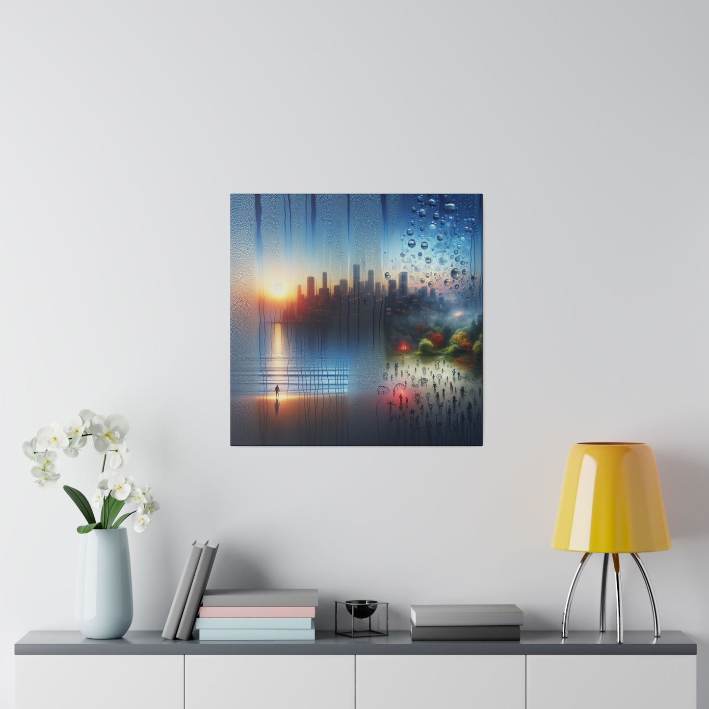 Retro Reverie: The City - Canvas