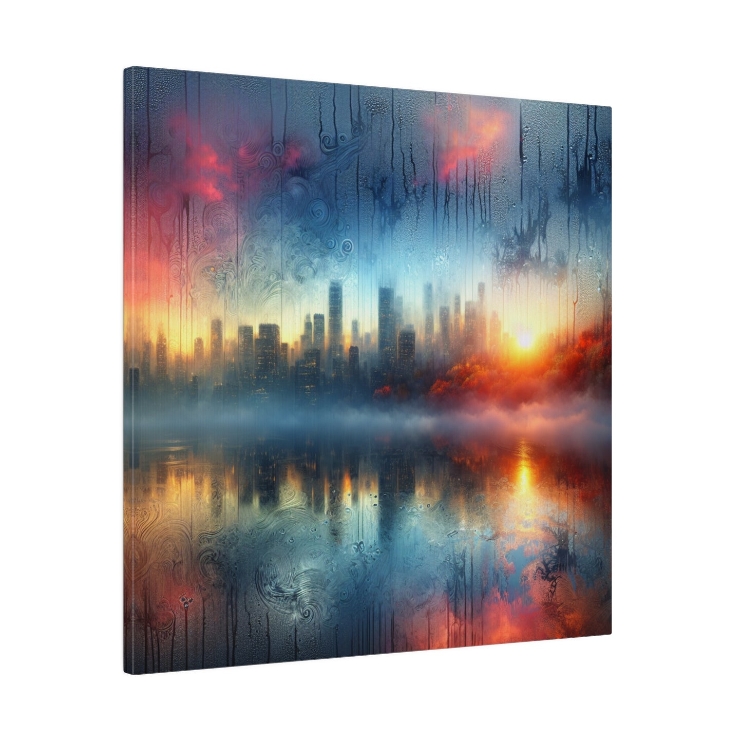 Retro Throwback: A Colorful City - Canvas