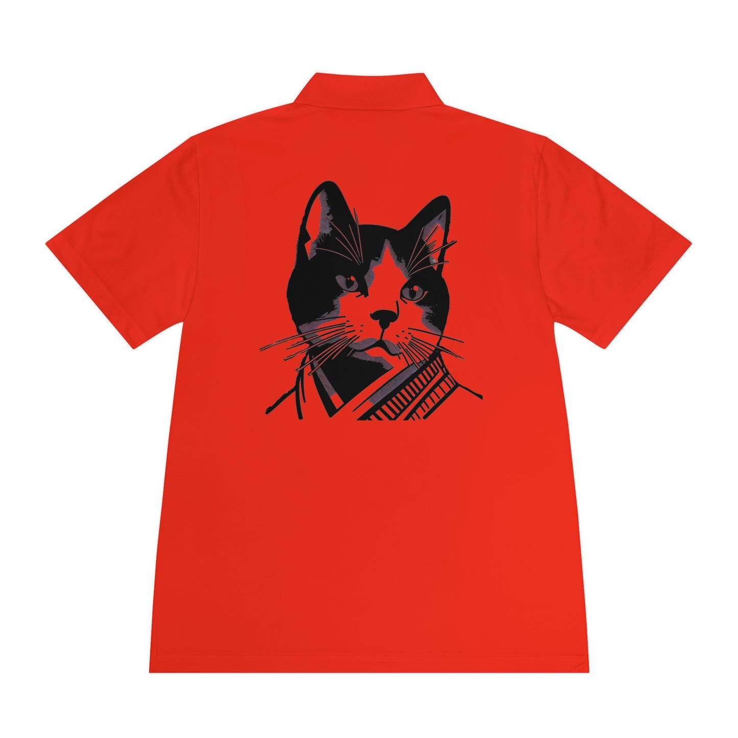 Samurai Cat - Men's Sport Polo Shirt