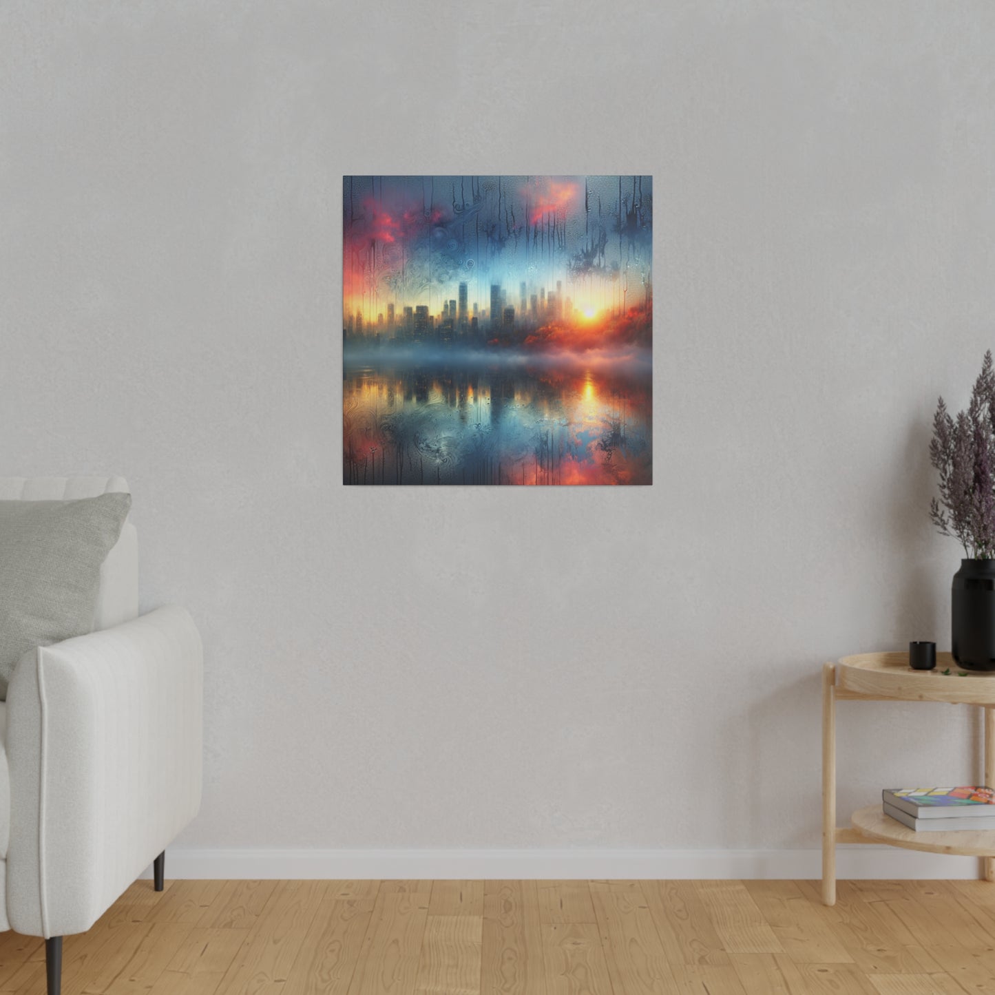 Retro Throwback: A Colorful City - Canvas
