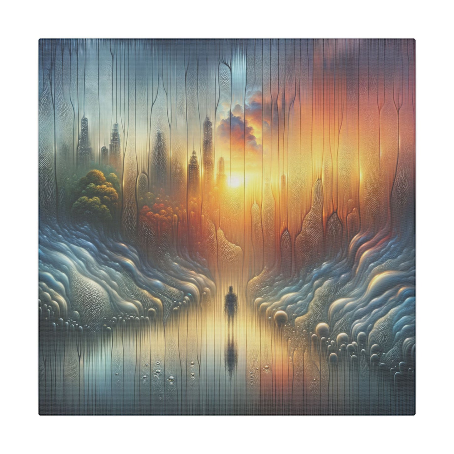 Whispers Through the Glass - Canvas