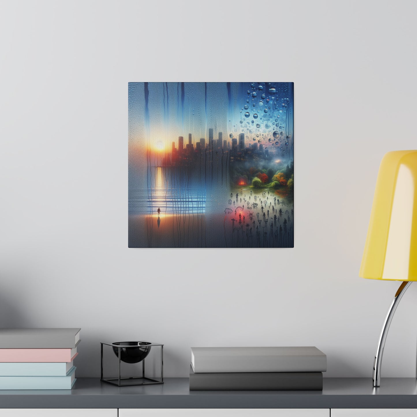 Retro Reverie: The City - Canvas