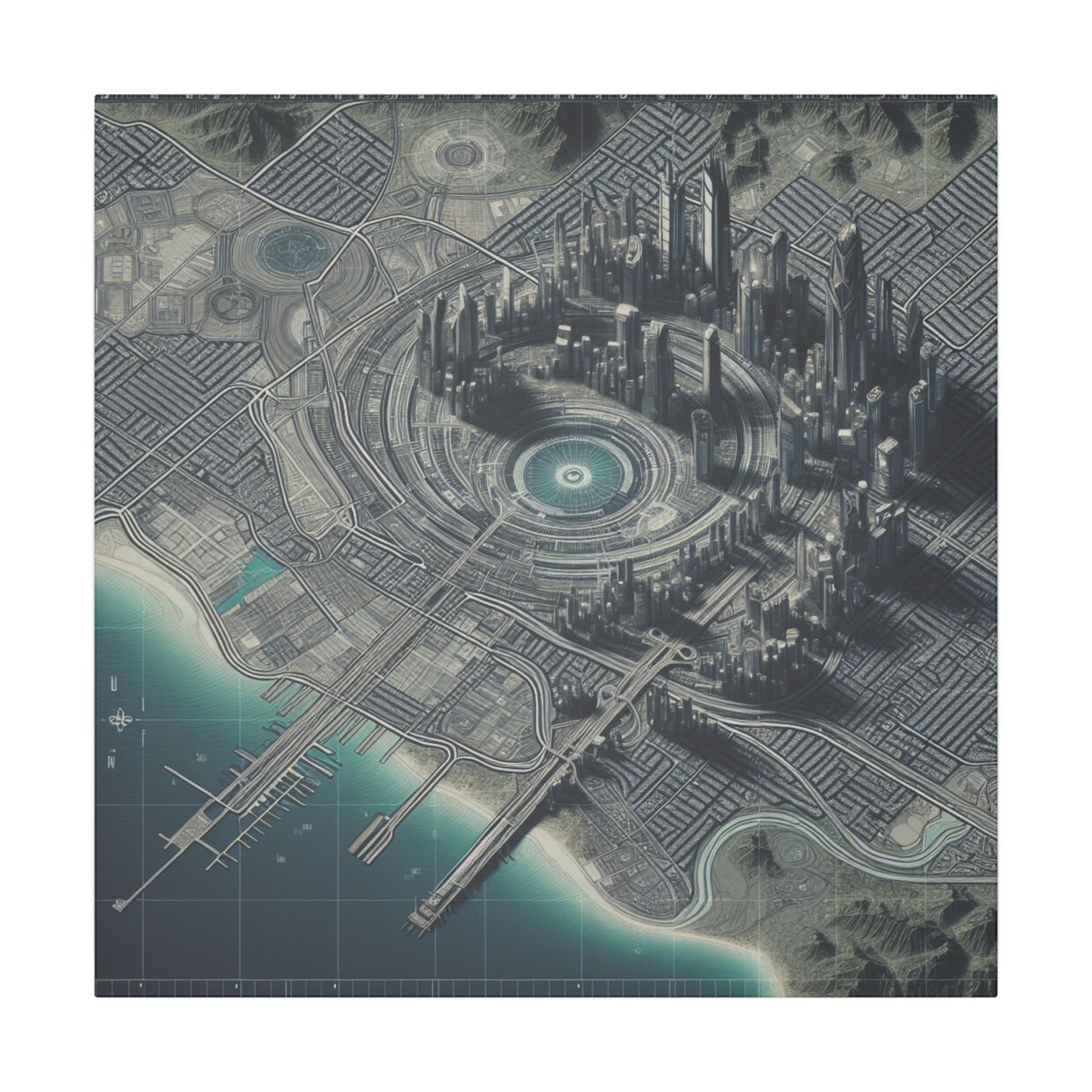 Cartogtopia 2000 - Canvas