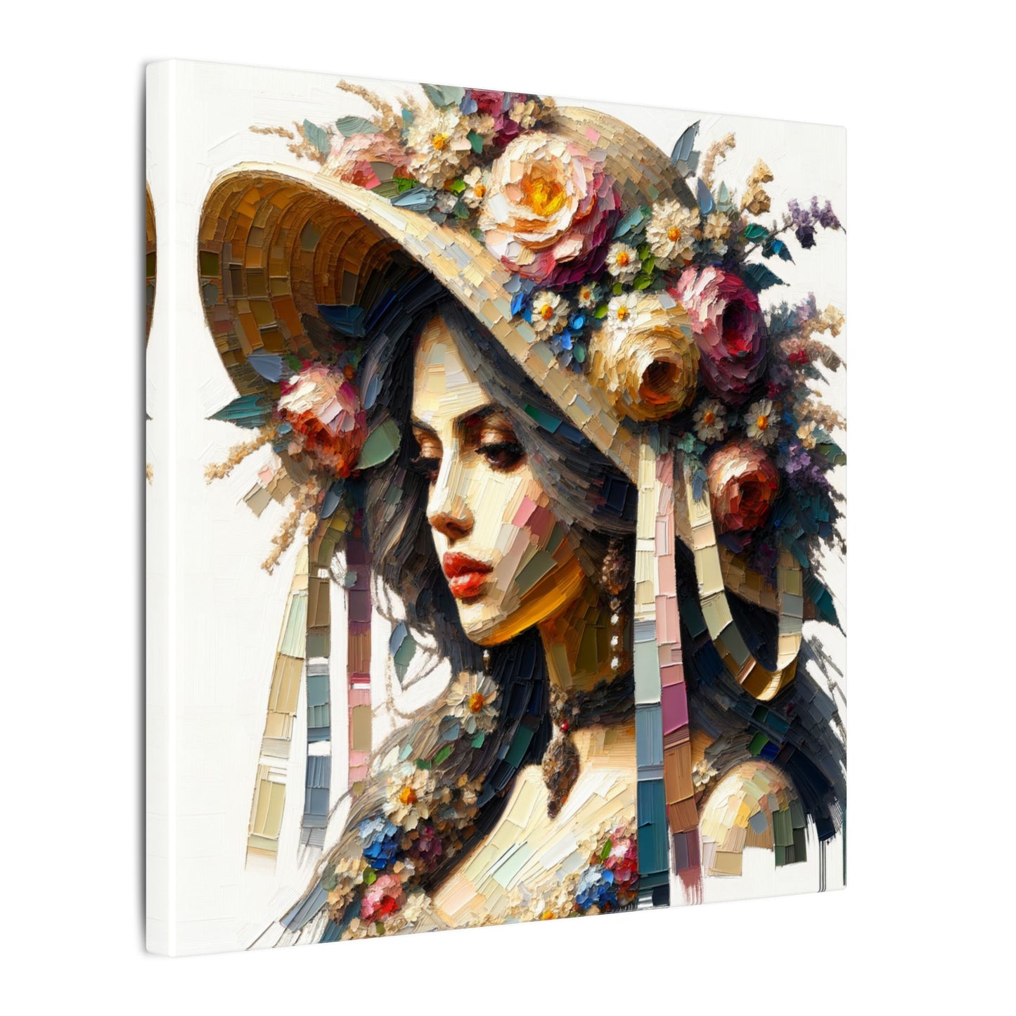Angel in Bonnet - Canvas