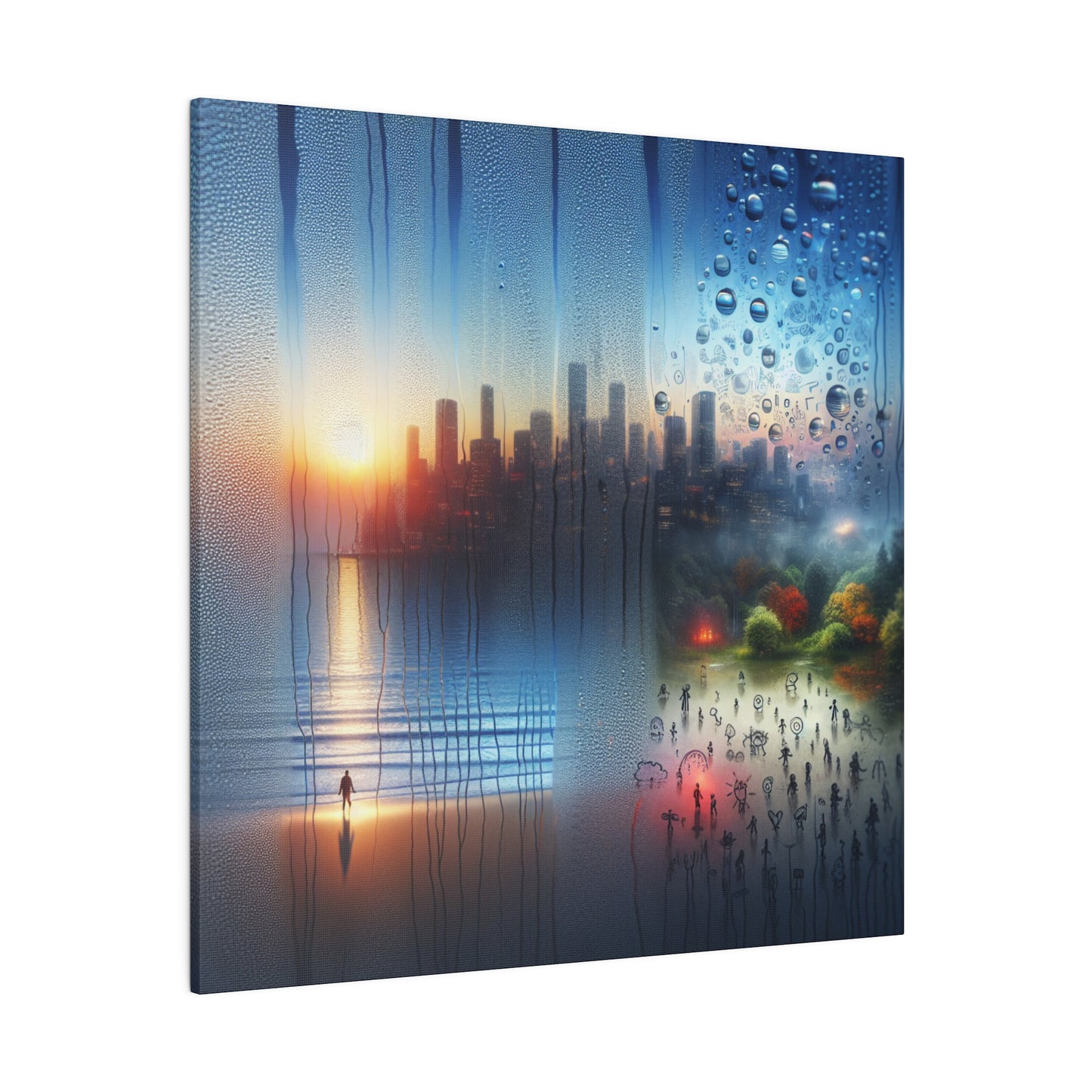 Retro Reverie: The City - Canvas