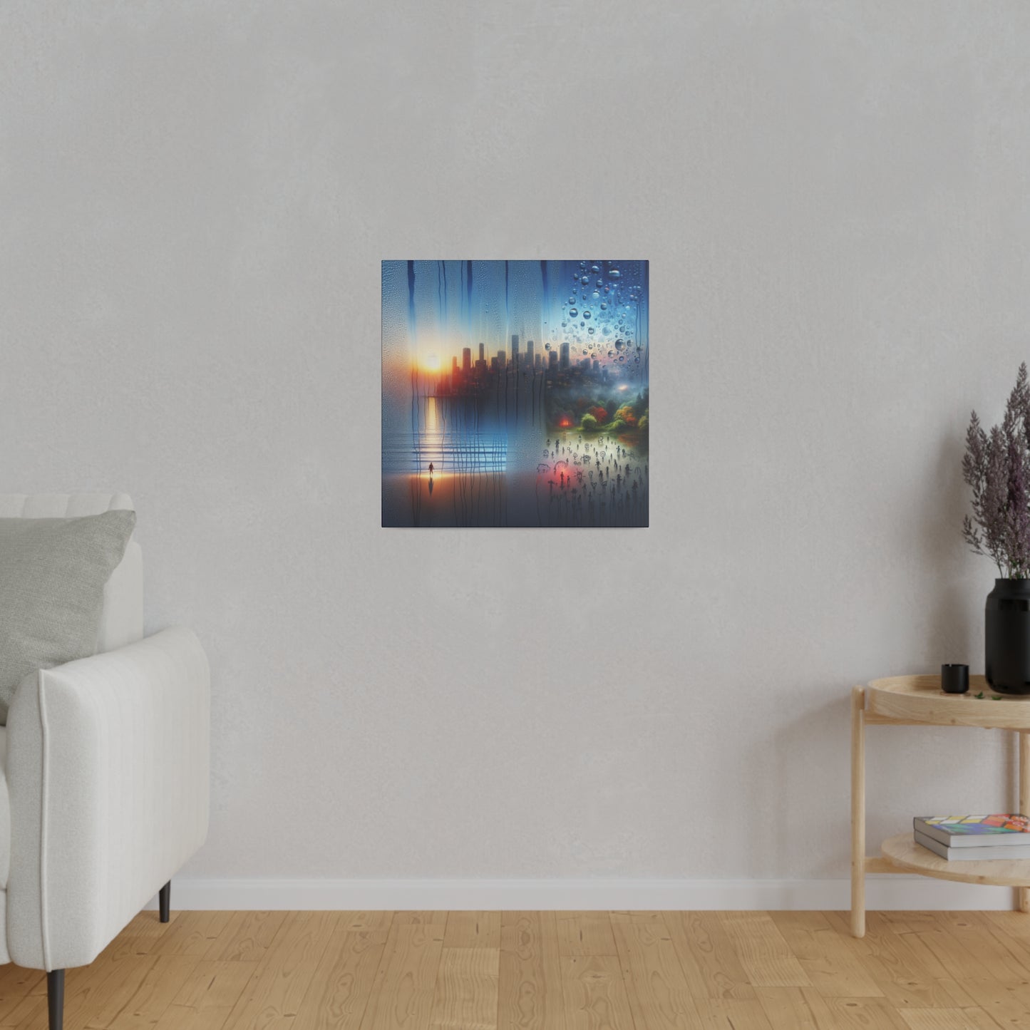 Retro Reverie: The City - Canvas