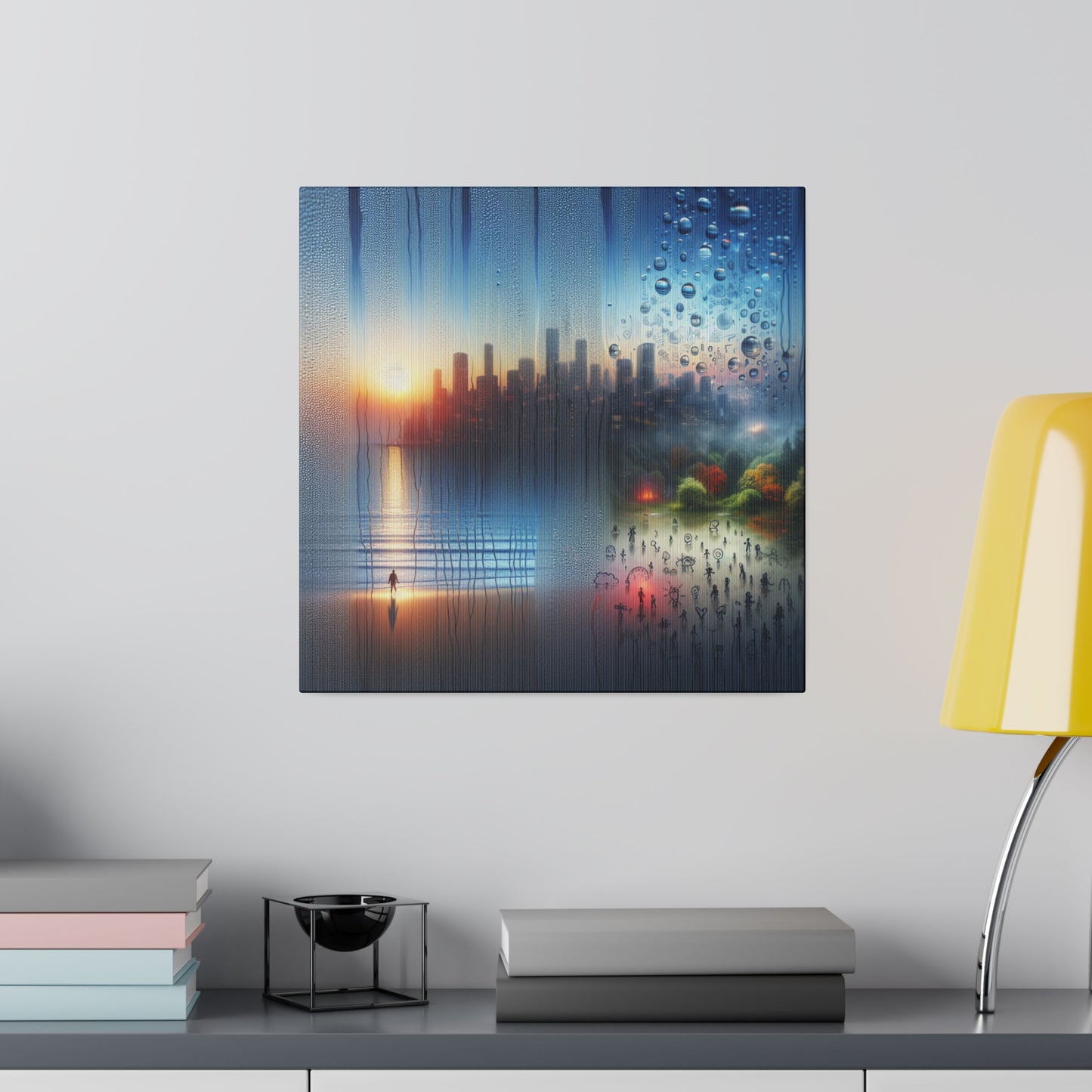 Retro Reverie: The City - Canvas