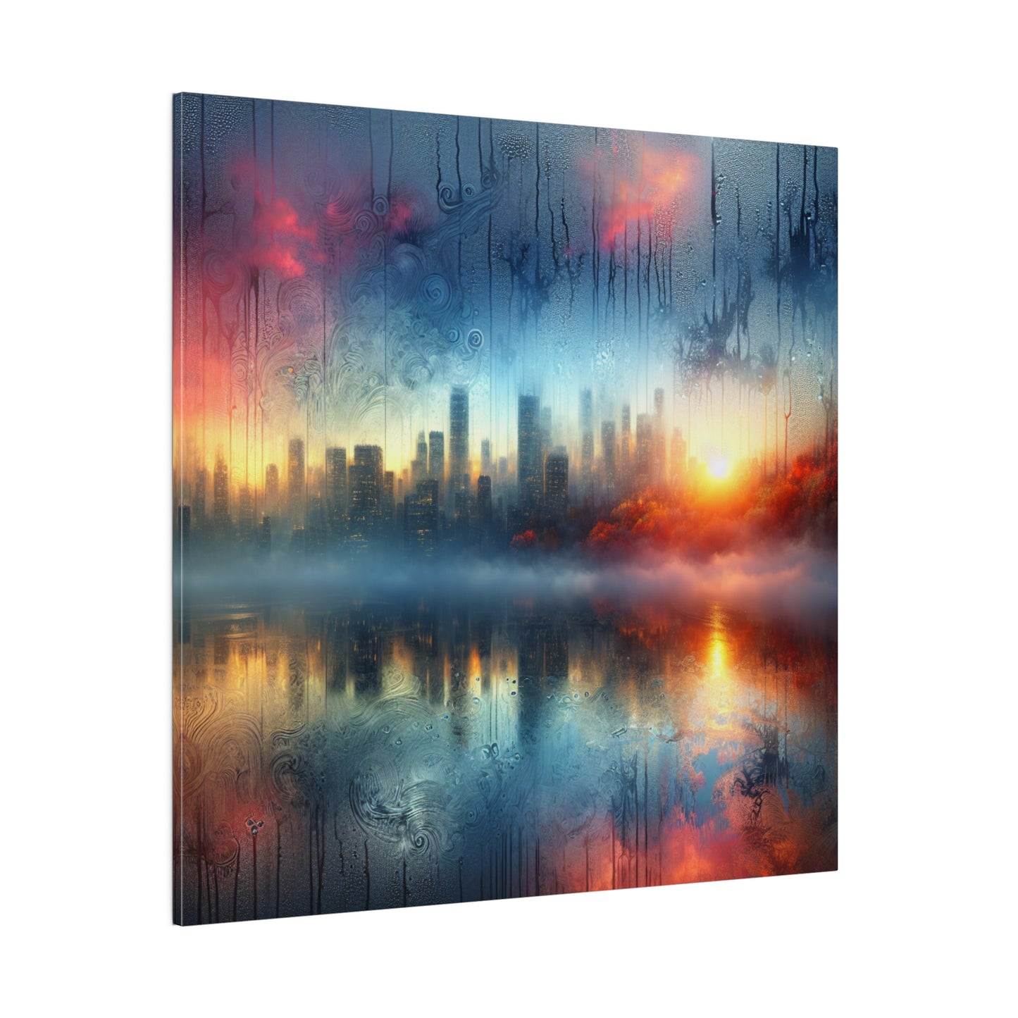 Retro Throwback: A Colorful City - Canvas
