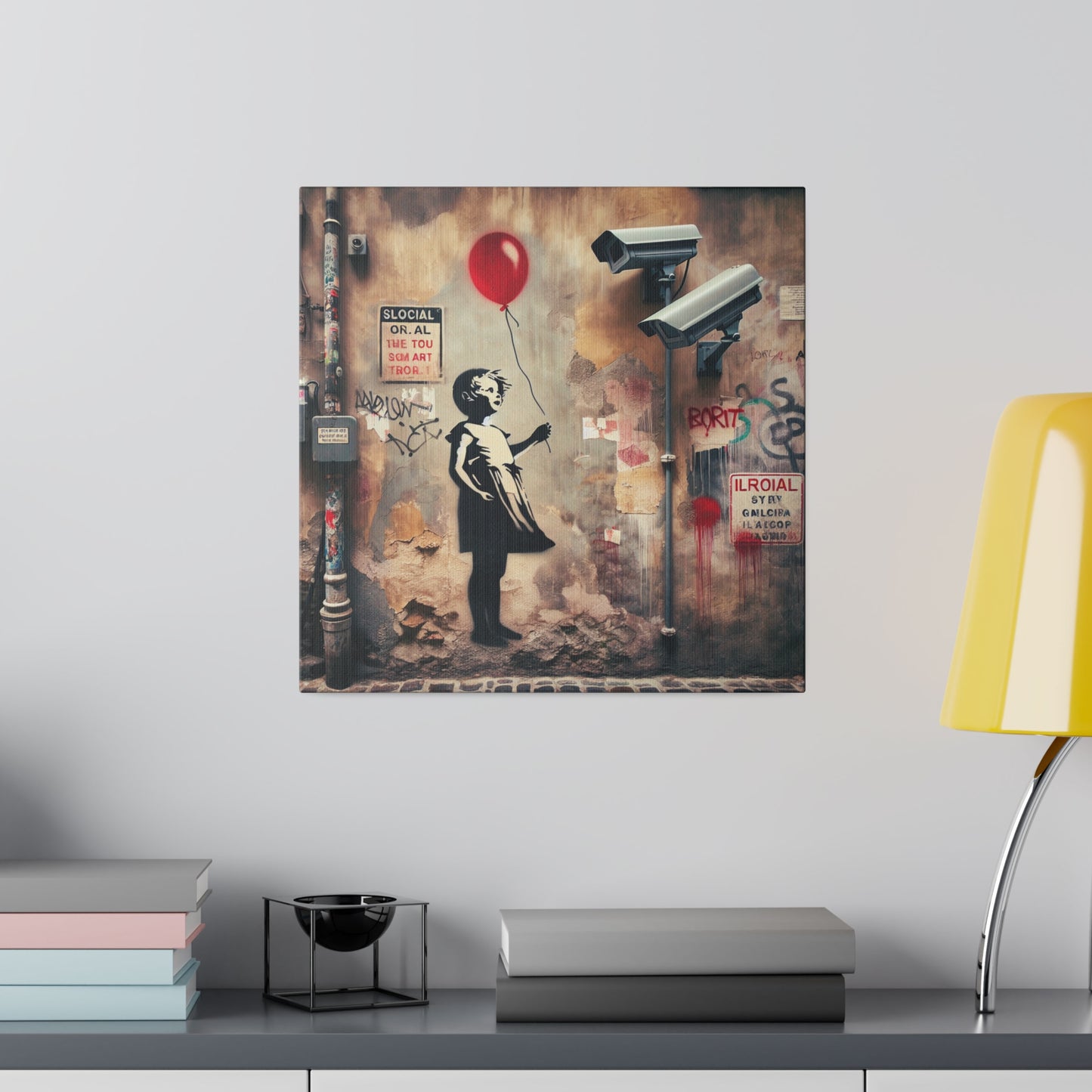 Retro Reverie: Red - Canvas