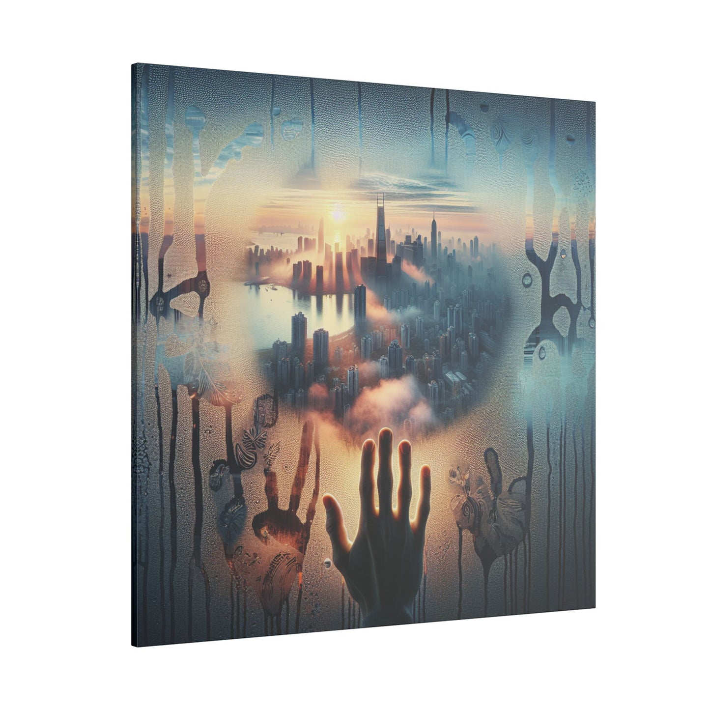 Retro Revival: A Visual Tapestry - Canvas