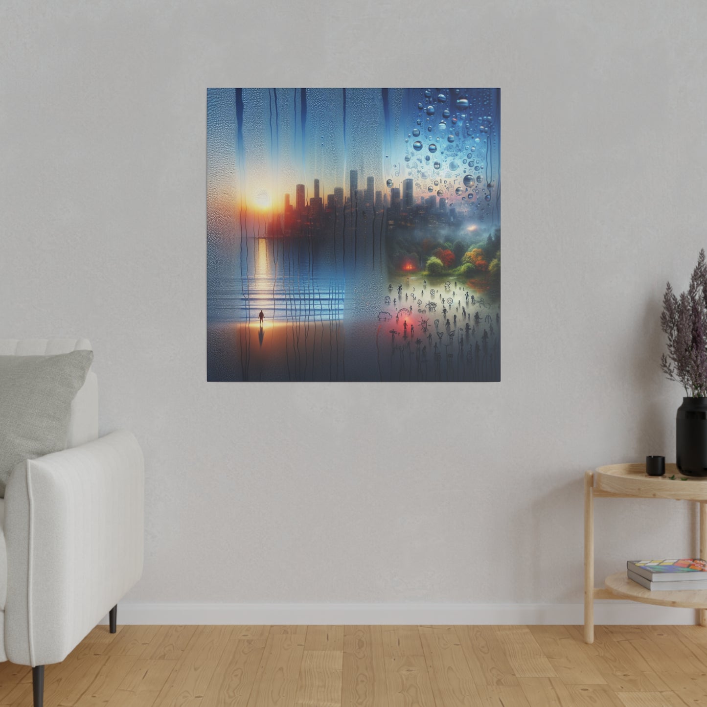 Retro Reverie: The City - Canvas