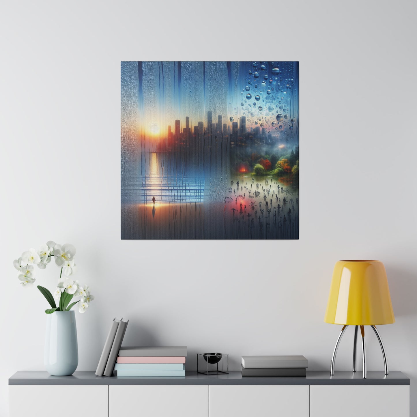 Retro Reverie: The City - Canvas