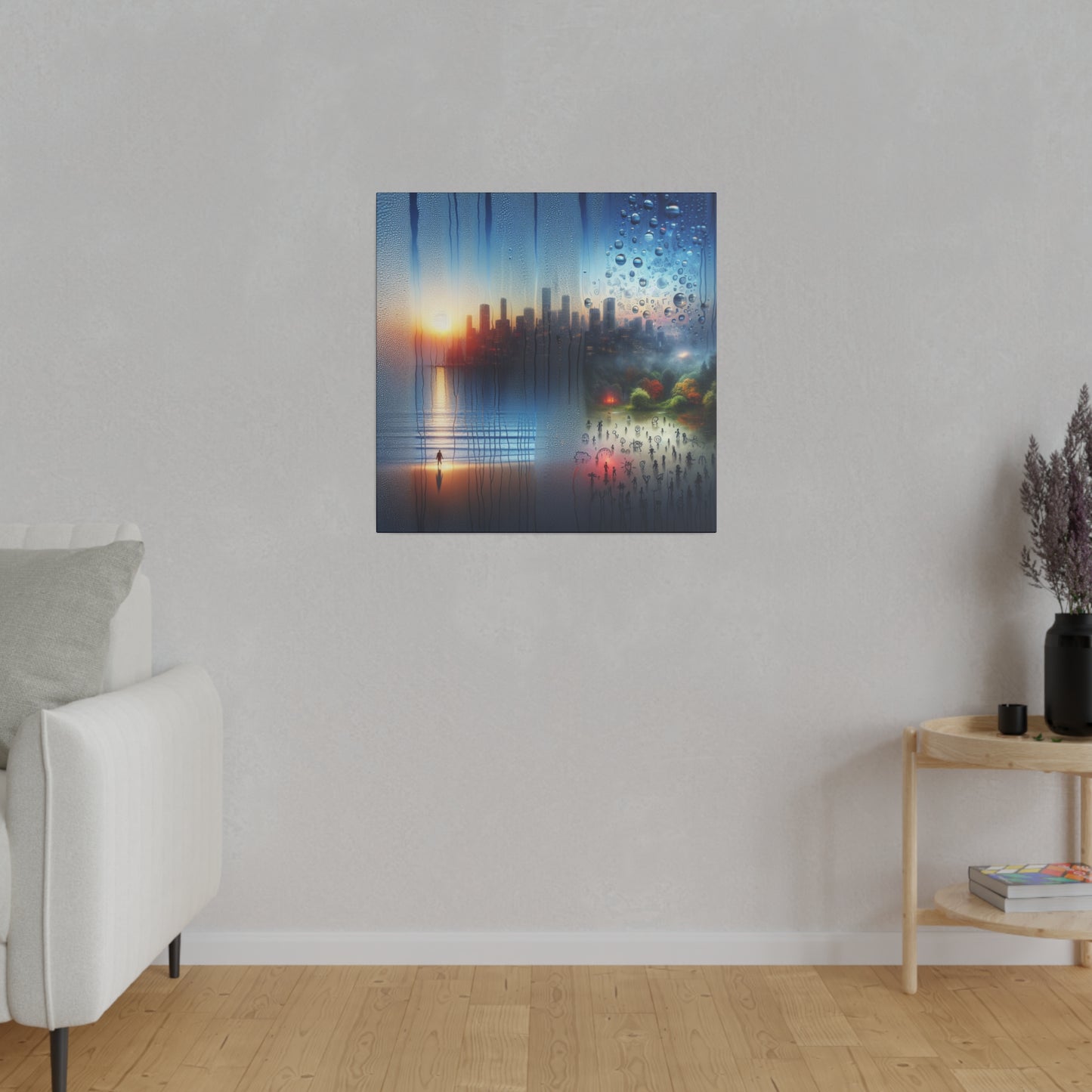 Retro Reverie: The City - Canvas