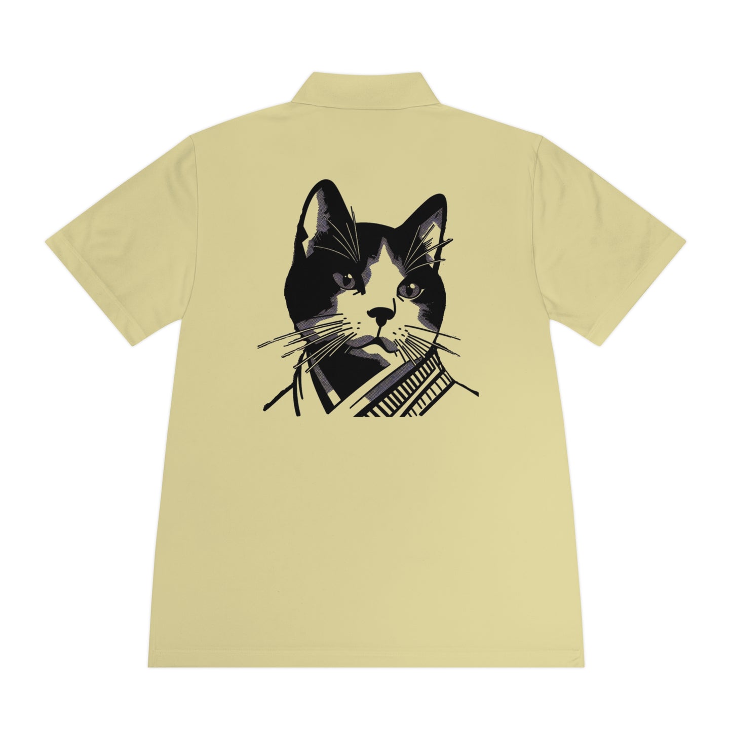 Samurai Cat - Men's Sport Polo Shirt