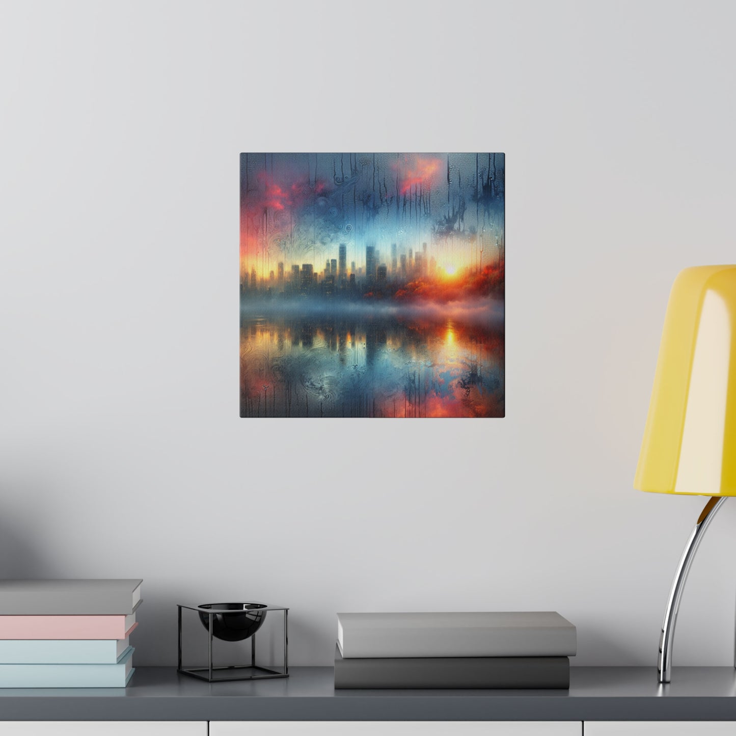 Retro Throwback: A Colorful City - Canvas