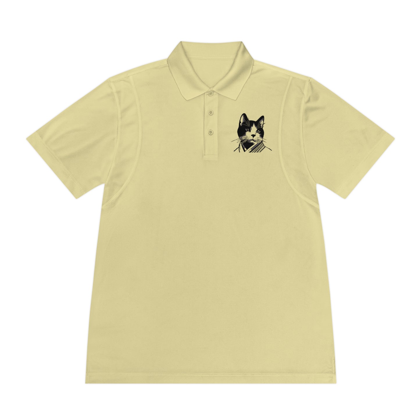 Samurai Cat - Men's Sport Polo Shirt