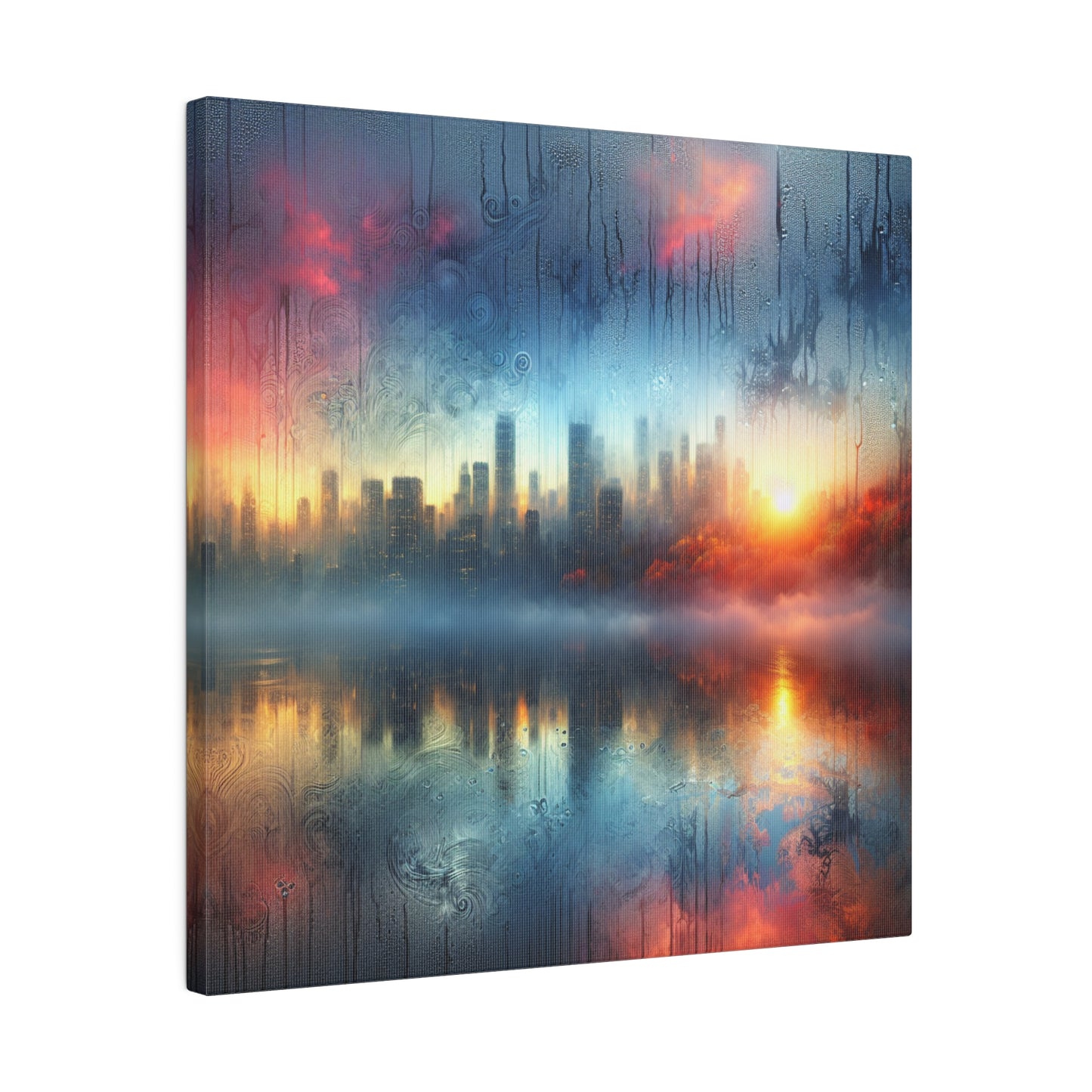 Retro Throwback: A Colorful City - Canvas