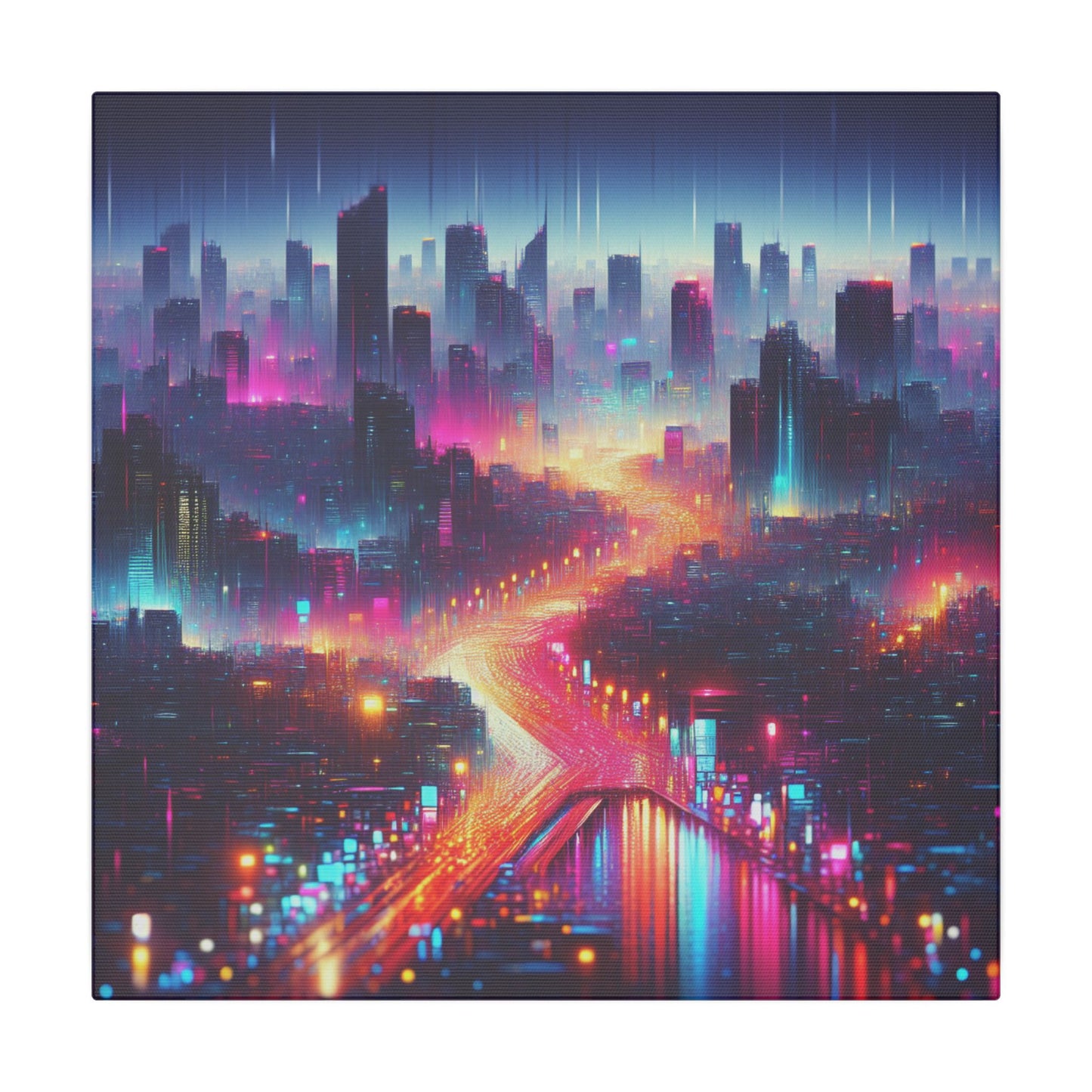 Neon Dreamscapes - Canvas