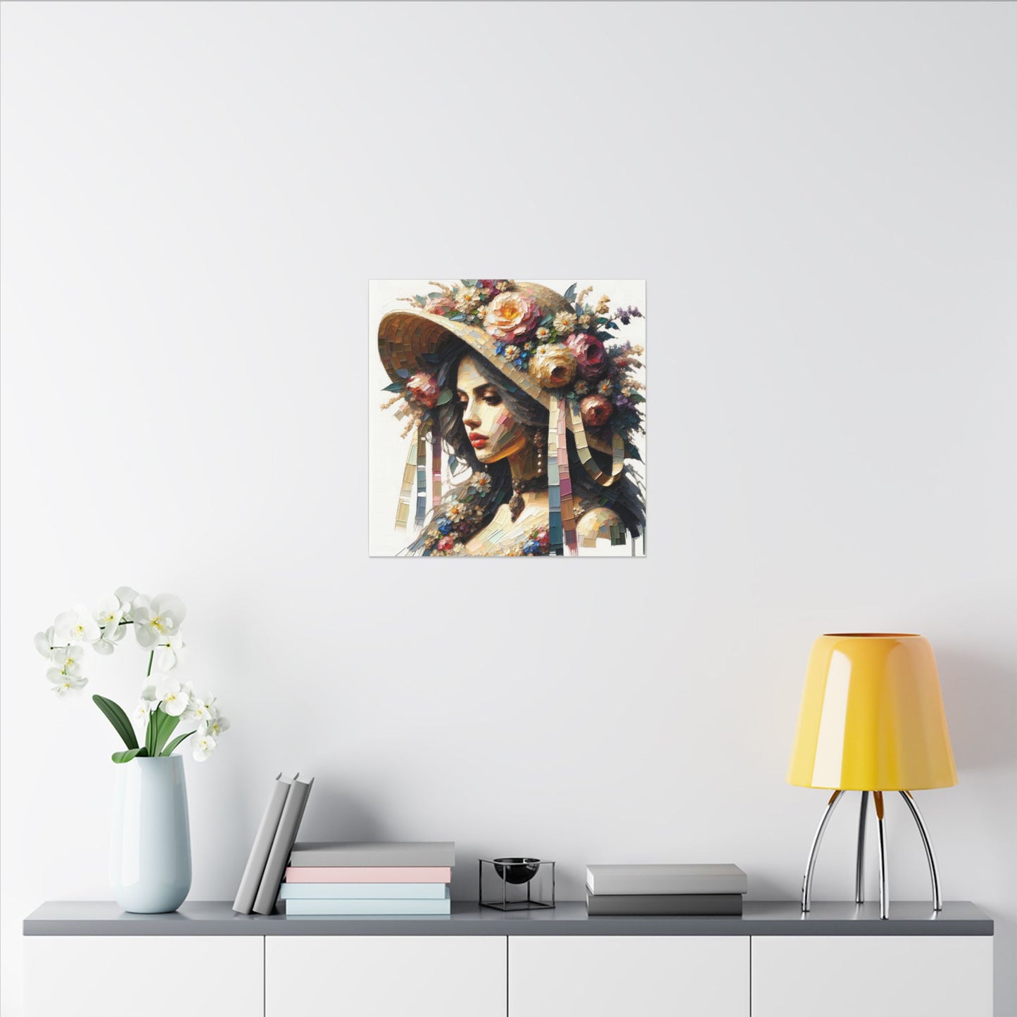 Angel in Bonnet - Canvas
