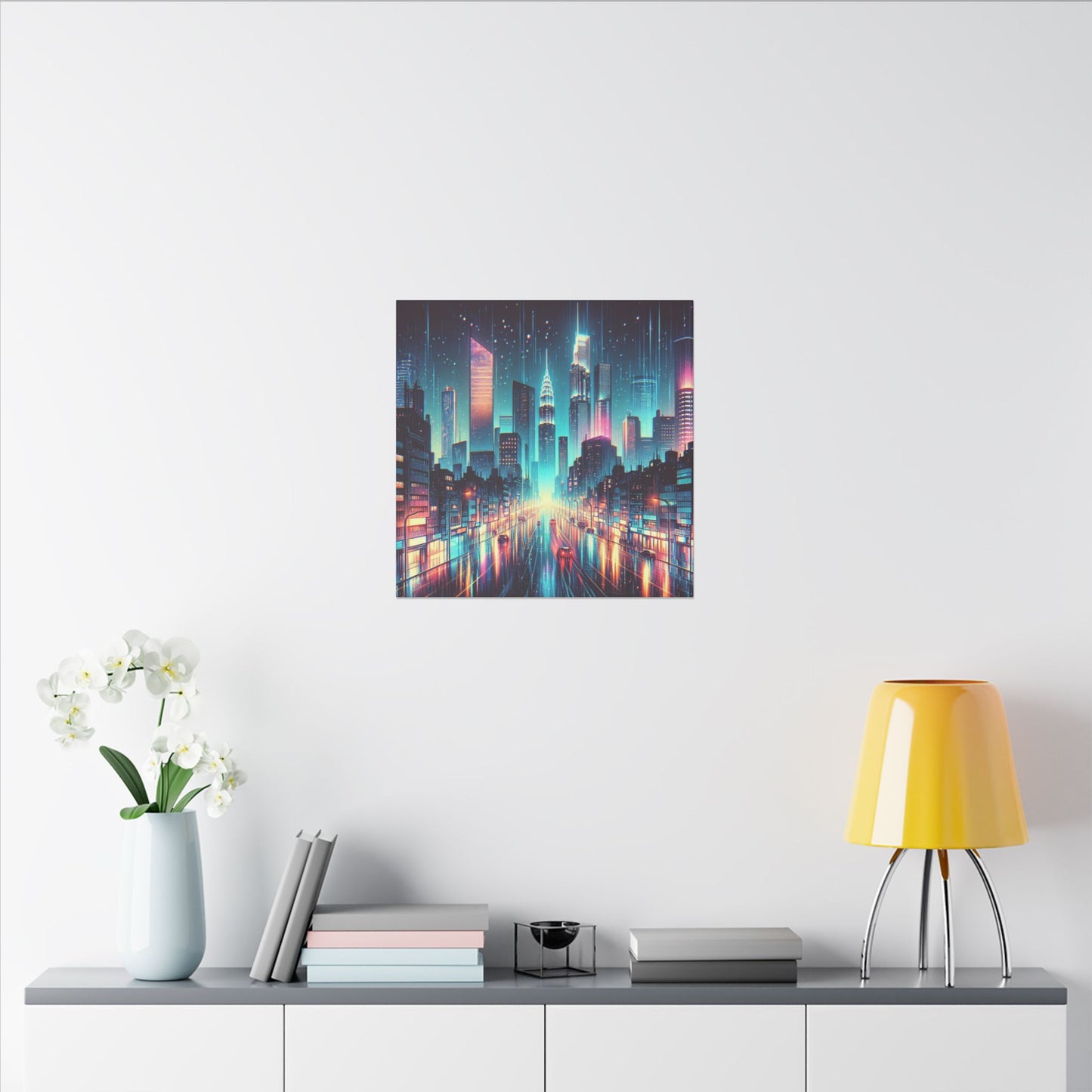 Neon Reflections - Canvas