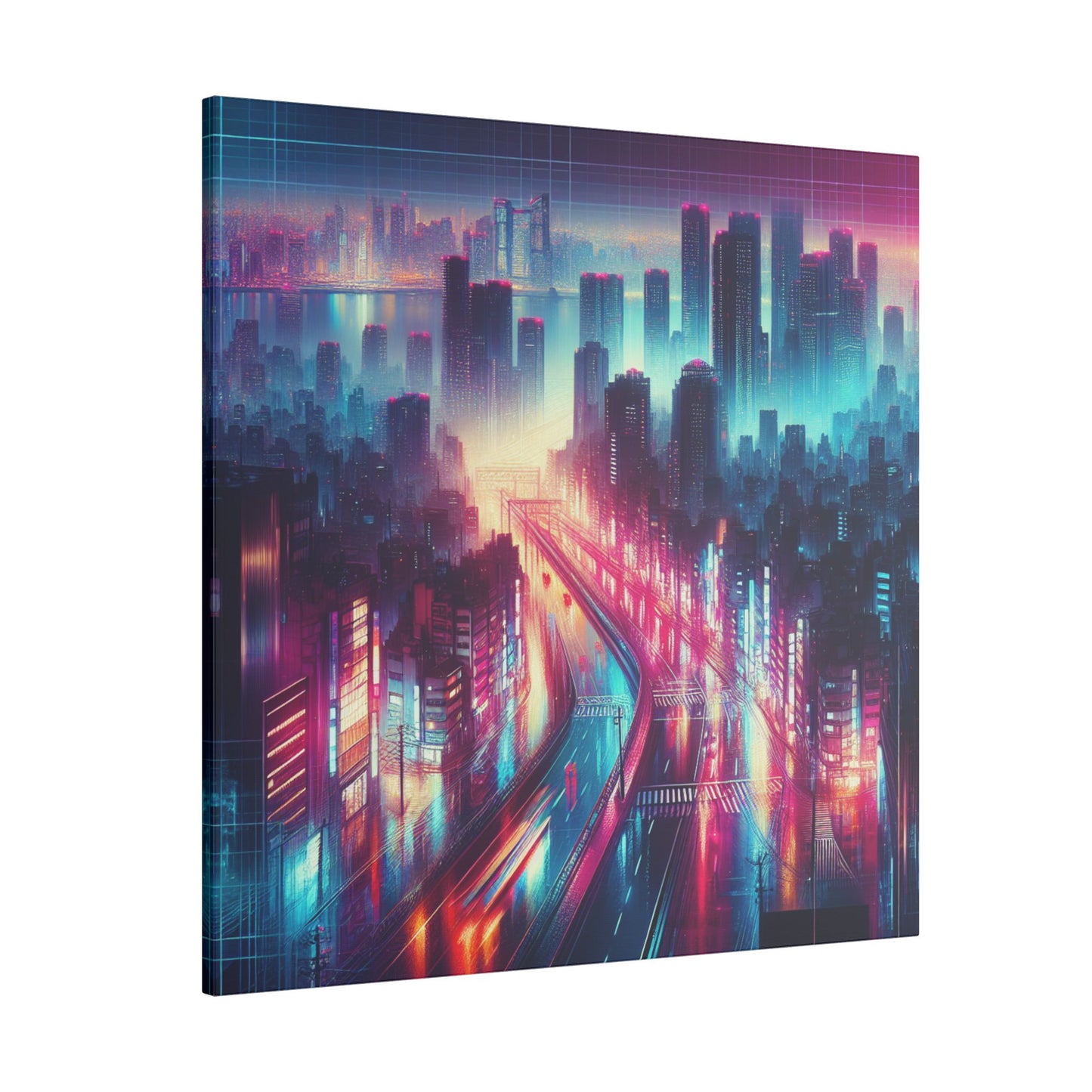Neon Crosswalks - Canvas