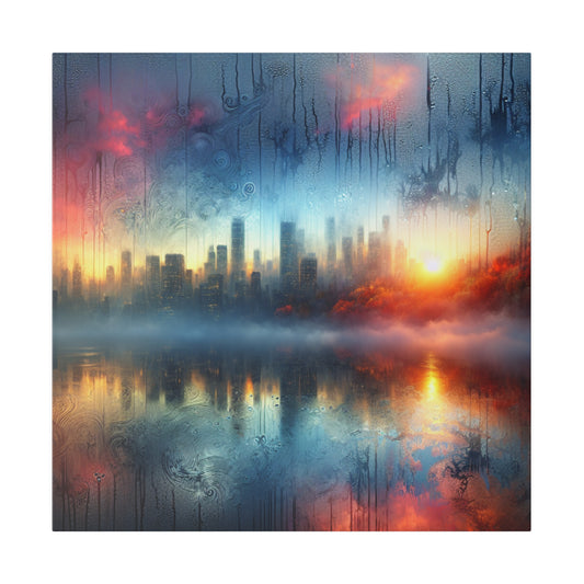 Retro Throwback: A Colorful City - Canvas