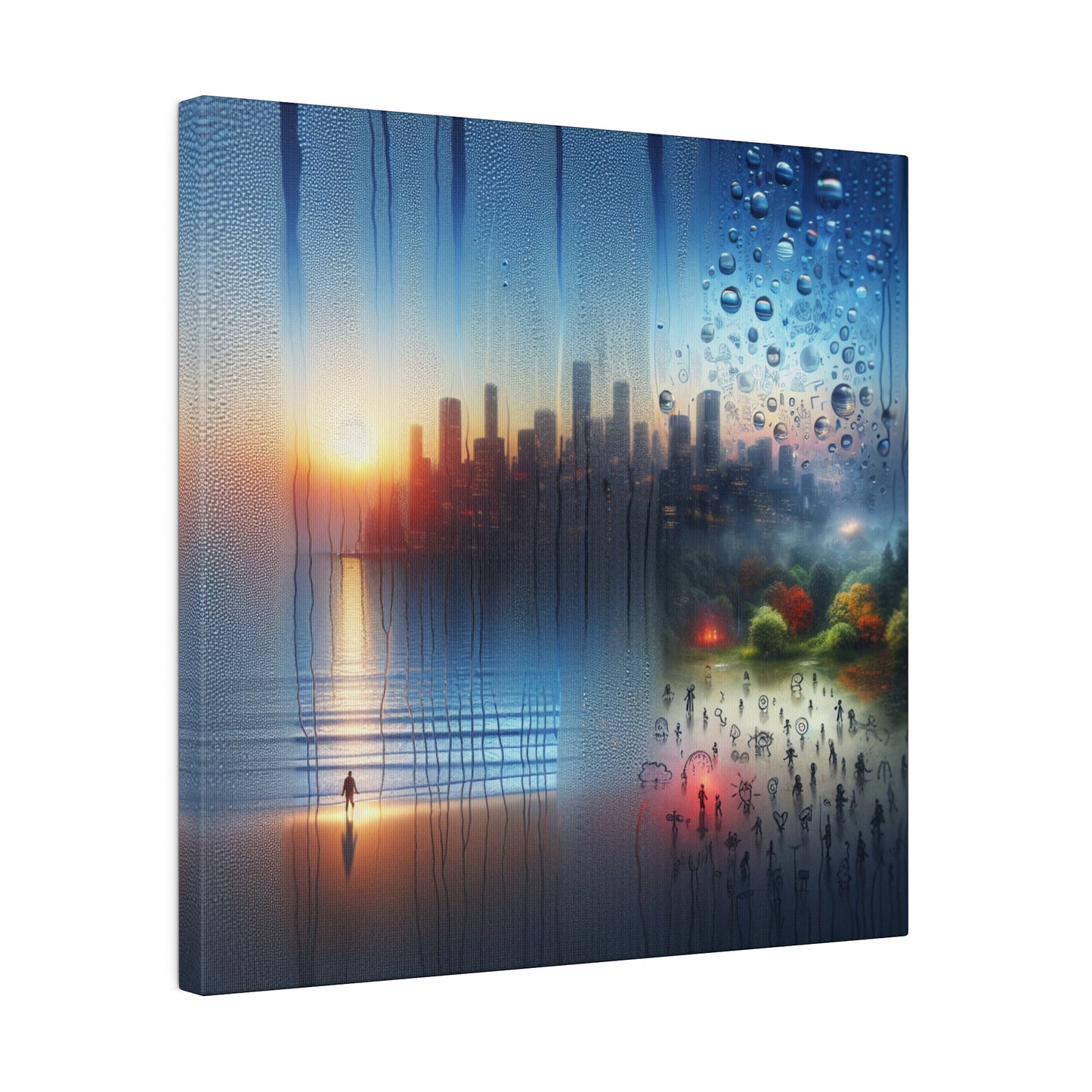 Retro Reverie: The City - Canvas