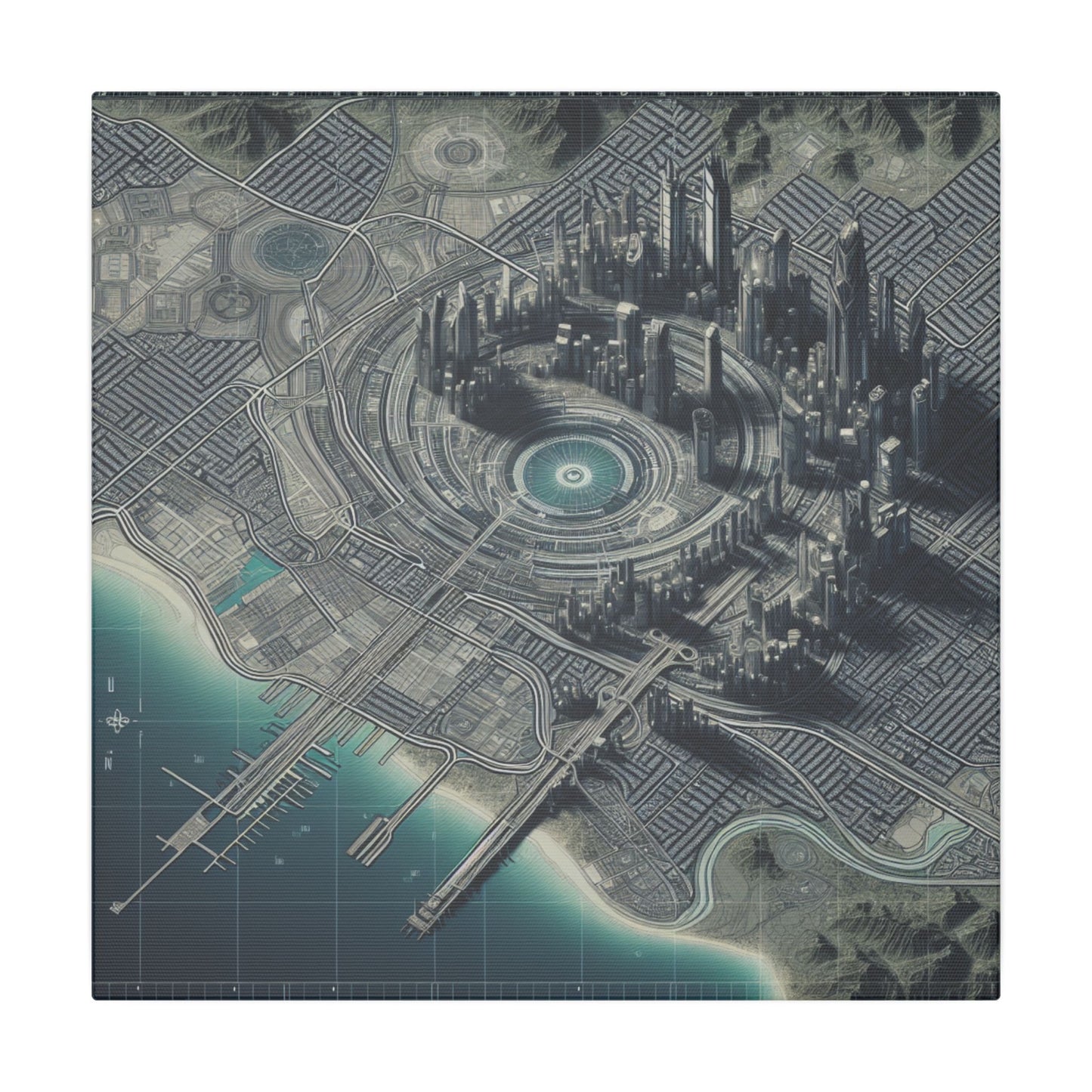 Cartogtopia 2000 - Canvas