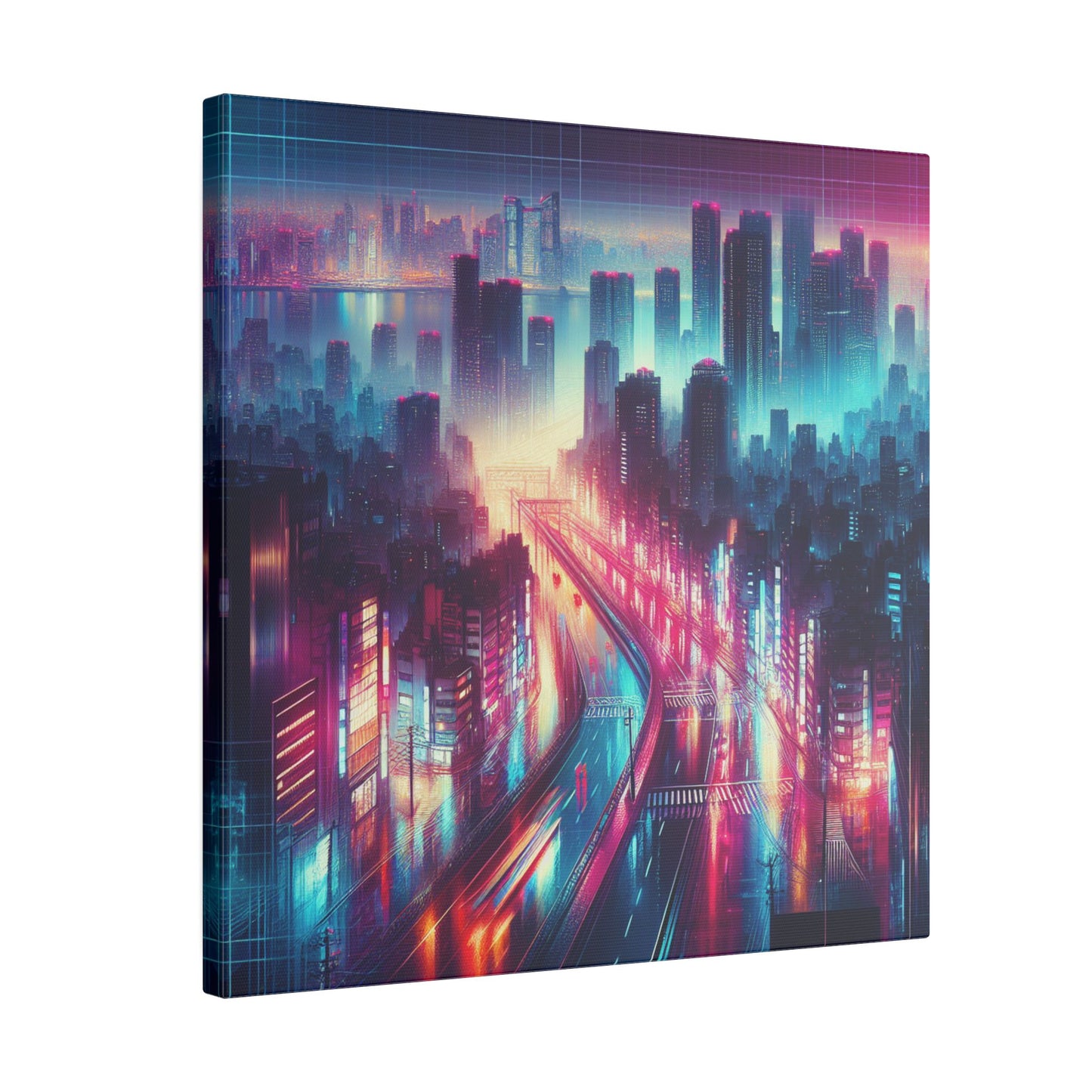 Neon Crosswalks - Canvas