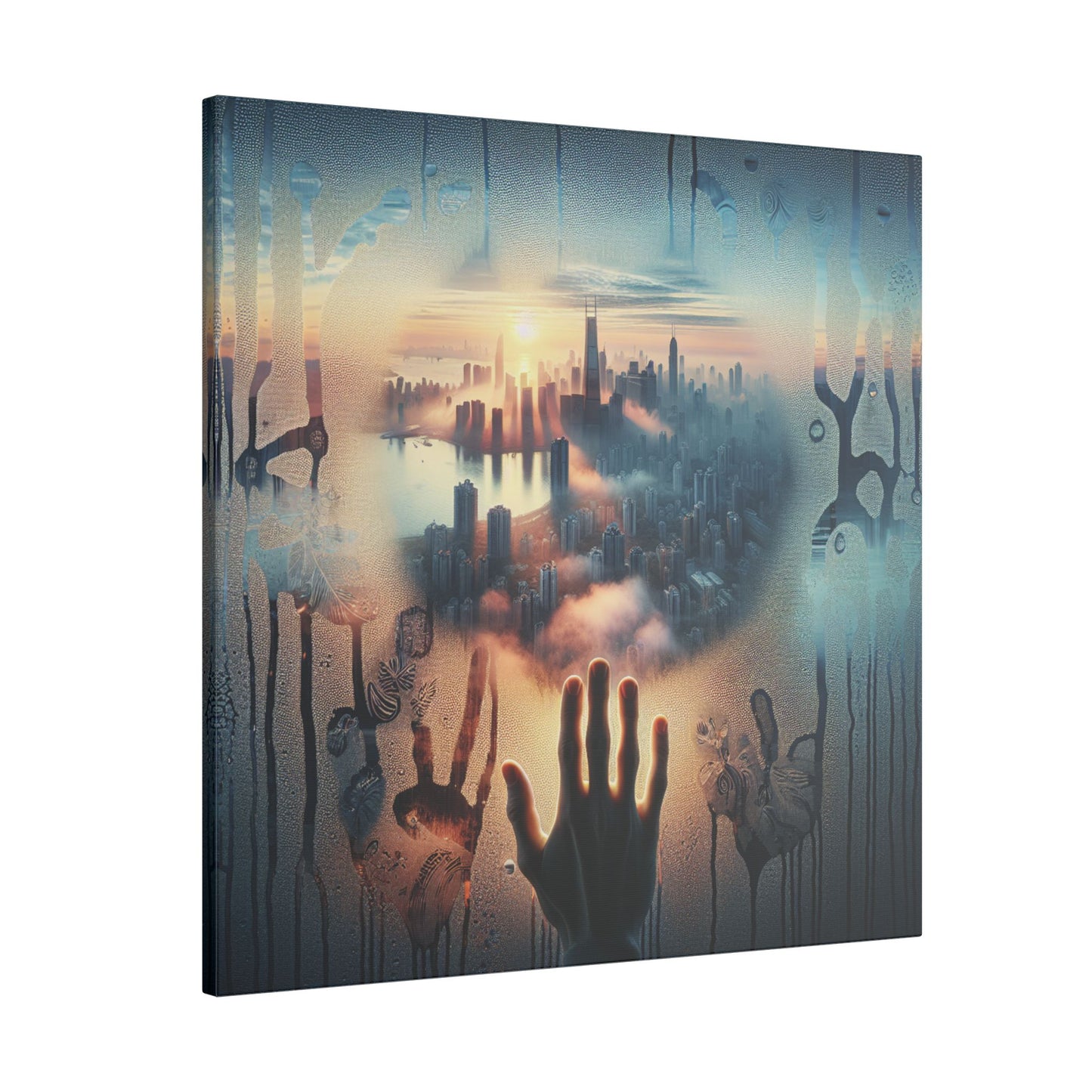 Retro Revival: A Visual Tapestry - Canvas