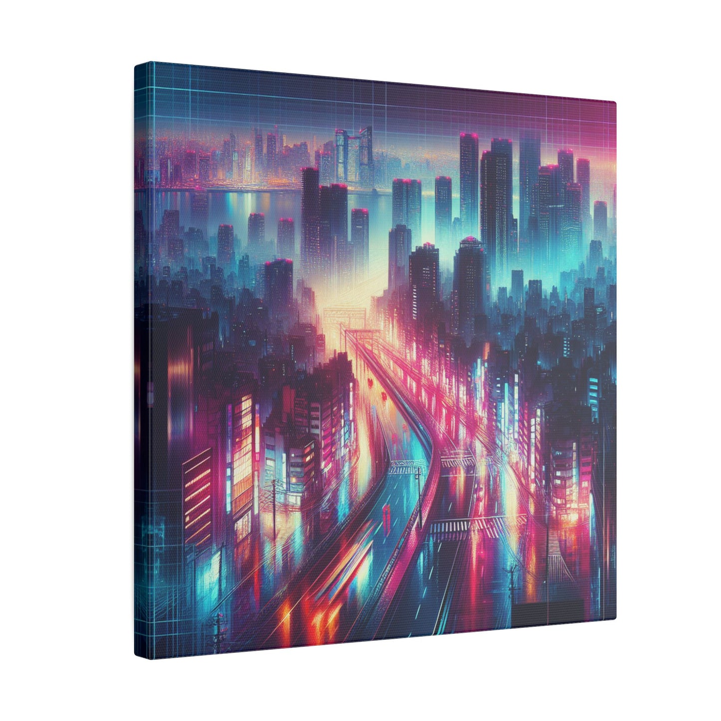 Neon Crosswalks - Canvas