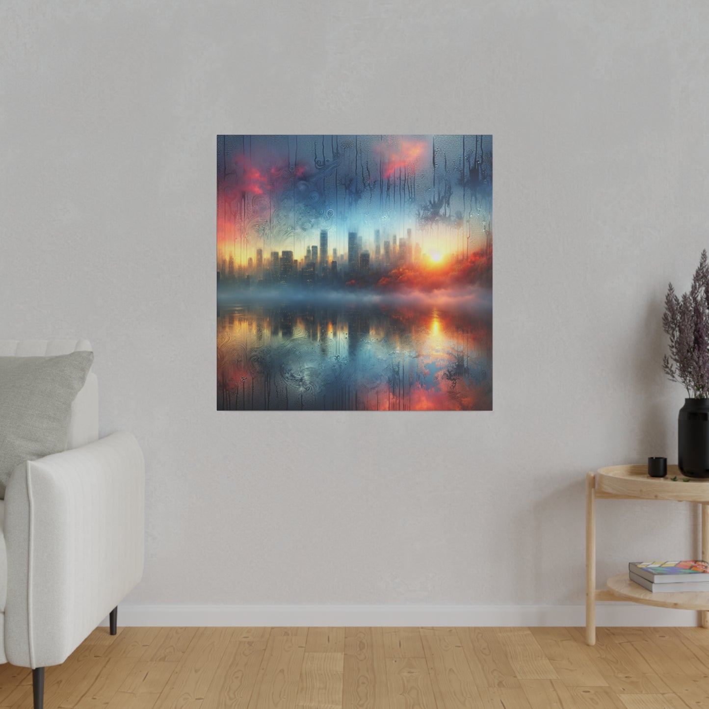 Retro Throwback: A Colorful City - Canvas