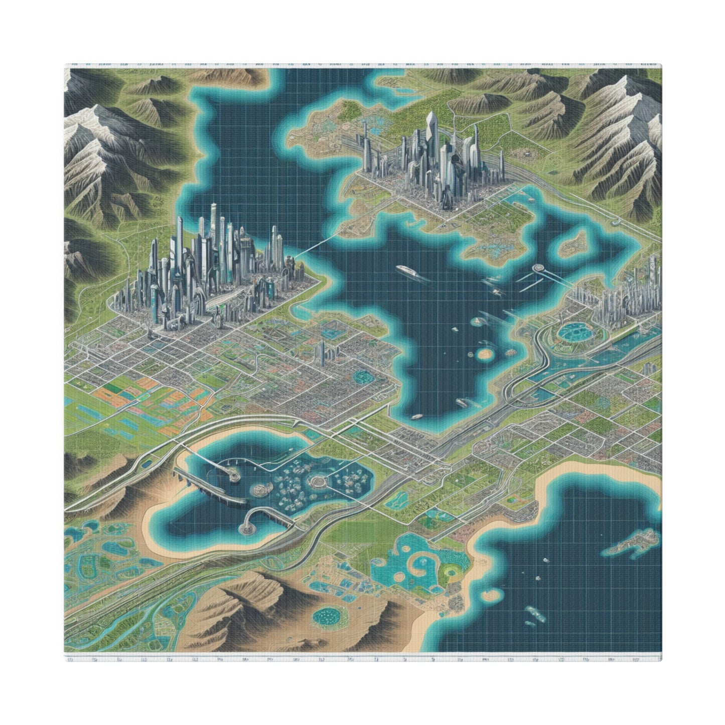 NaviMatrix City - Canvas