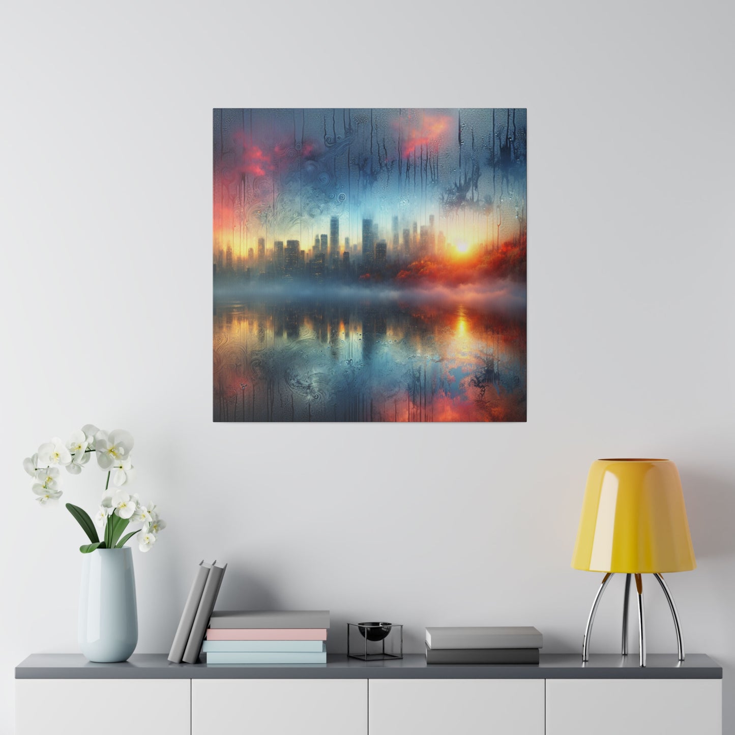 Retro Throwback: A Colorful City - Canvas