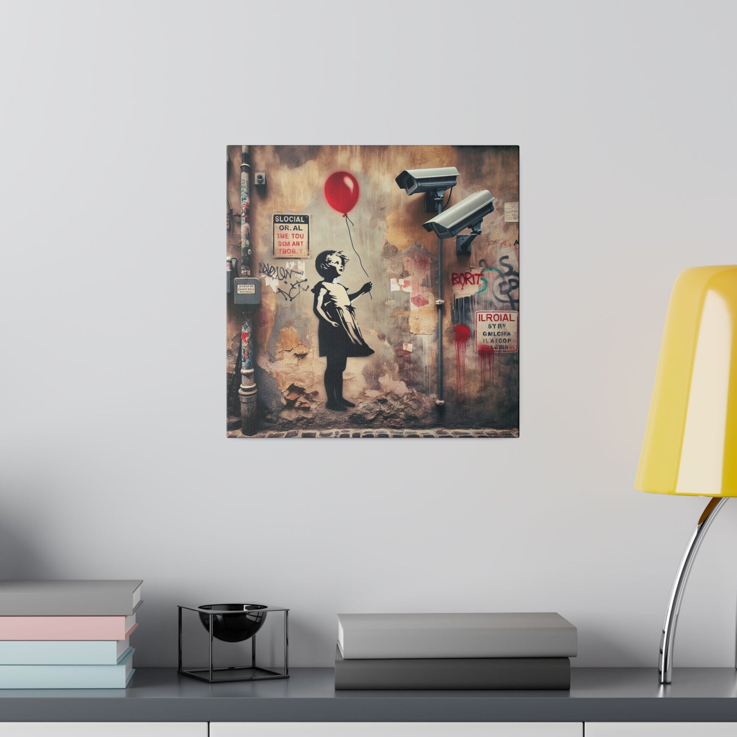 Retro Reverie: Red - Canvas