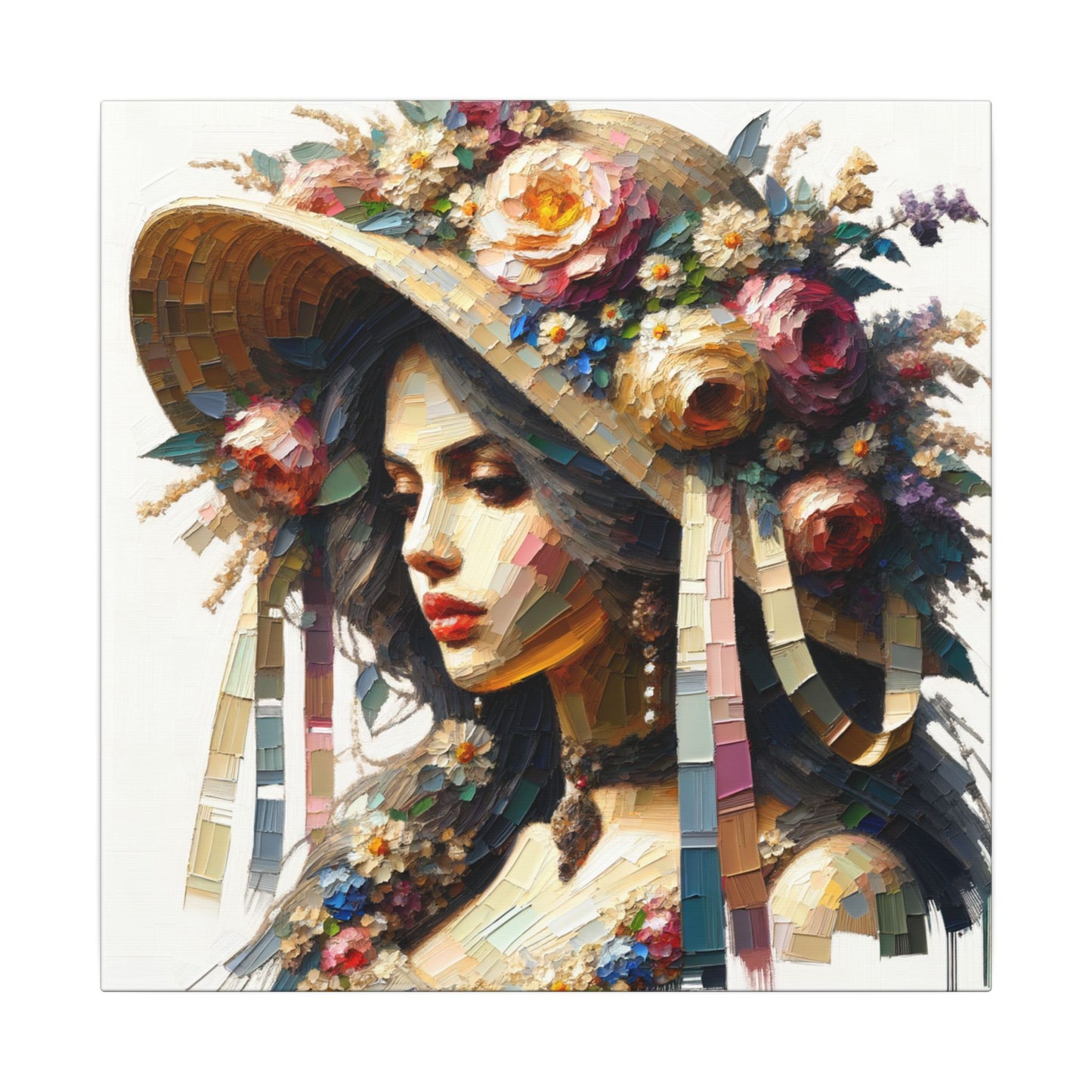 Angel in Bonnet - Canvas