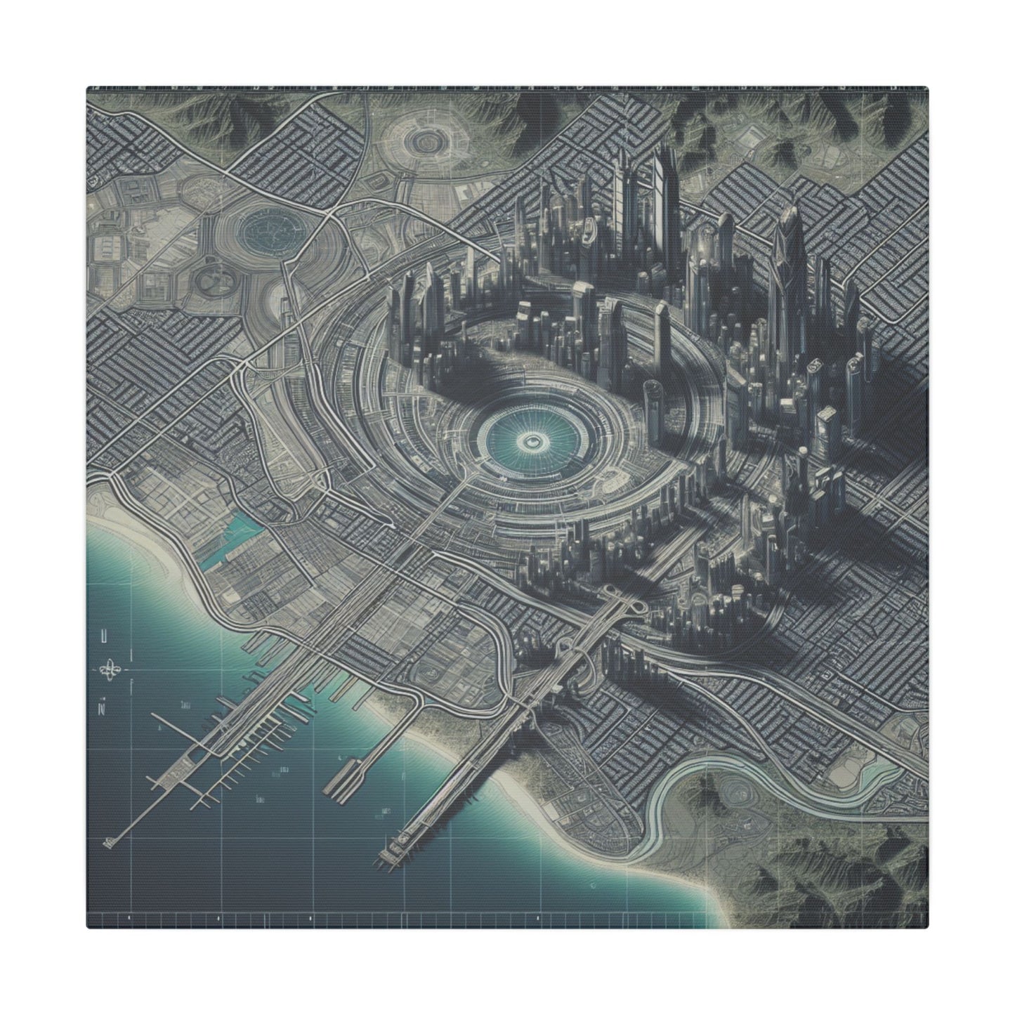 Cartogtopia 2000 - Canvas