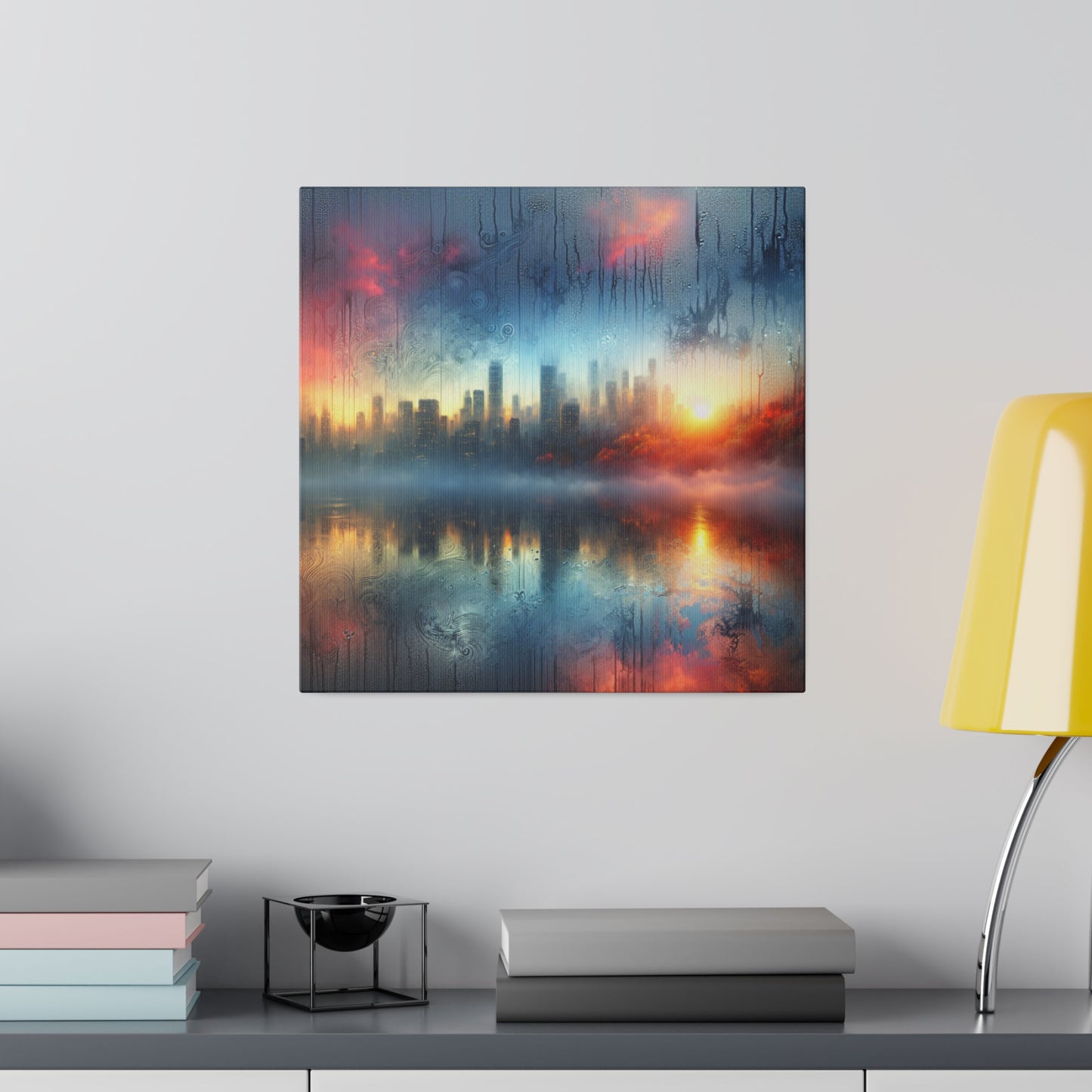 Retro Throwback: A Colorful City - Canvas