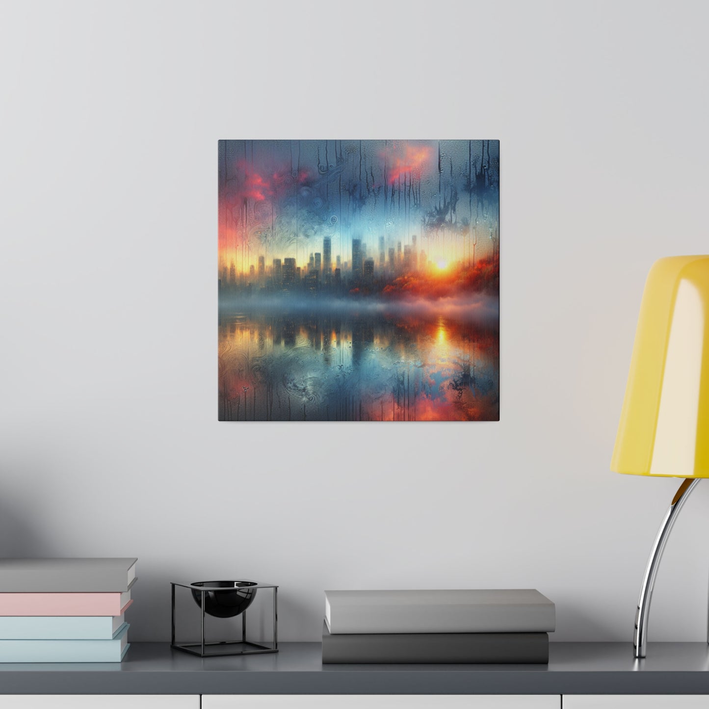 Retro Throwback: A Colorful City - Canvas