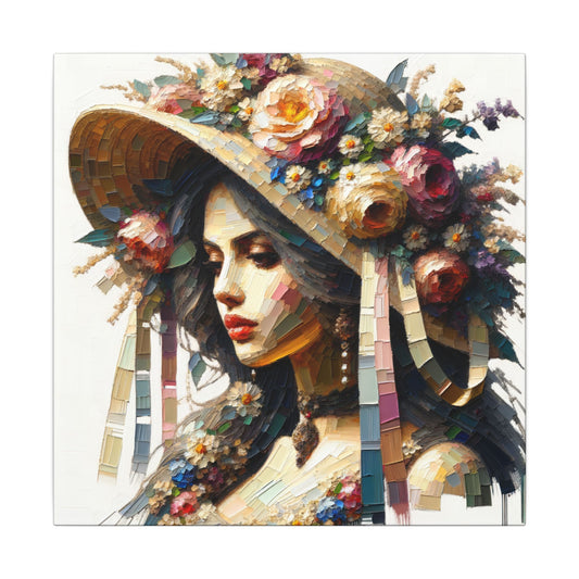 Angel in Bonnet - Canvas