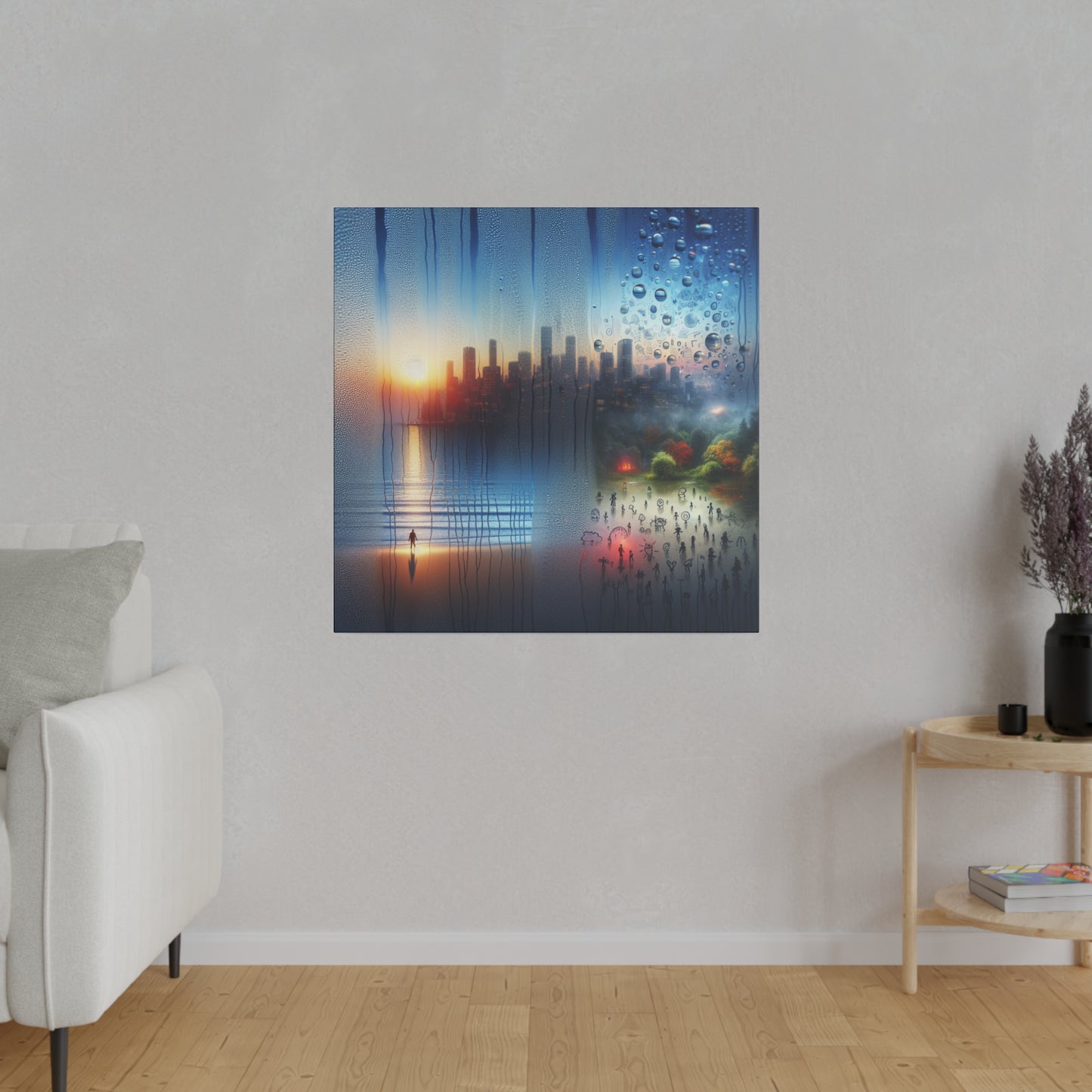 Retro Reverie: The City - Canvas